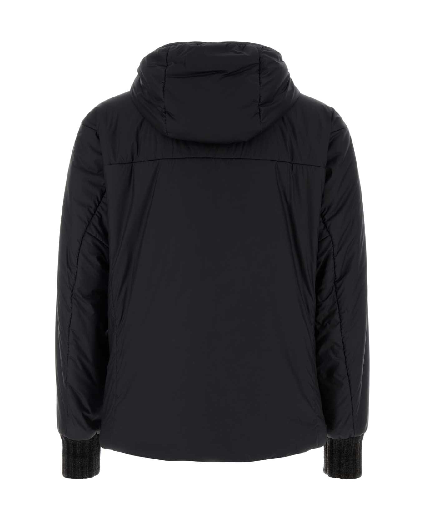 Prada Charcoal Re-nylon Padded Jacket - ASFALTO