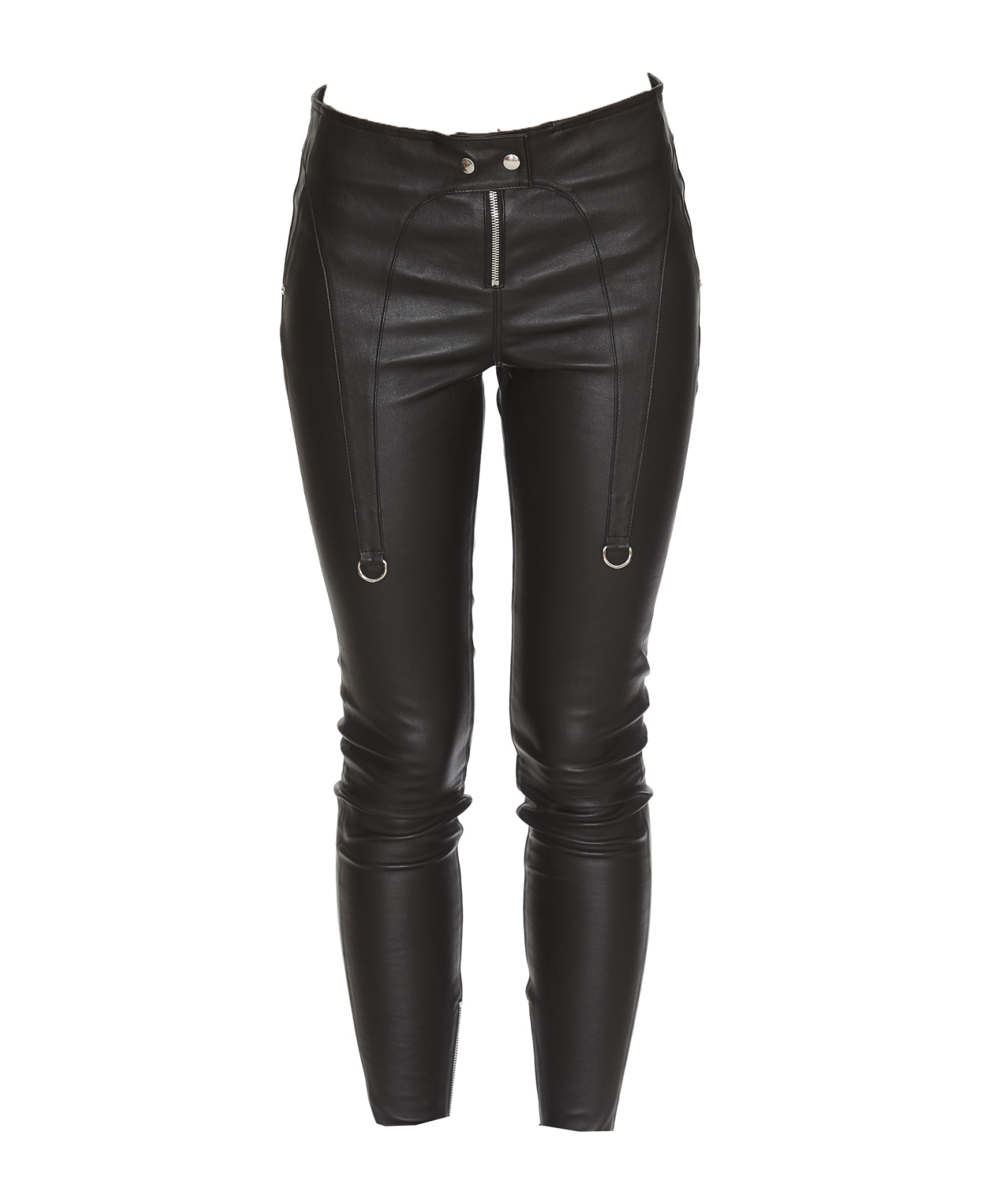 RTA Lux Leather Trousers - Black