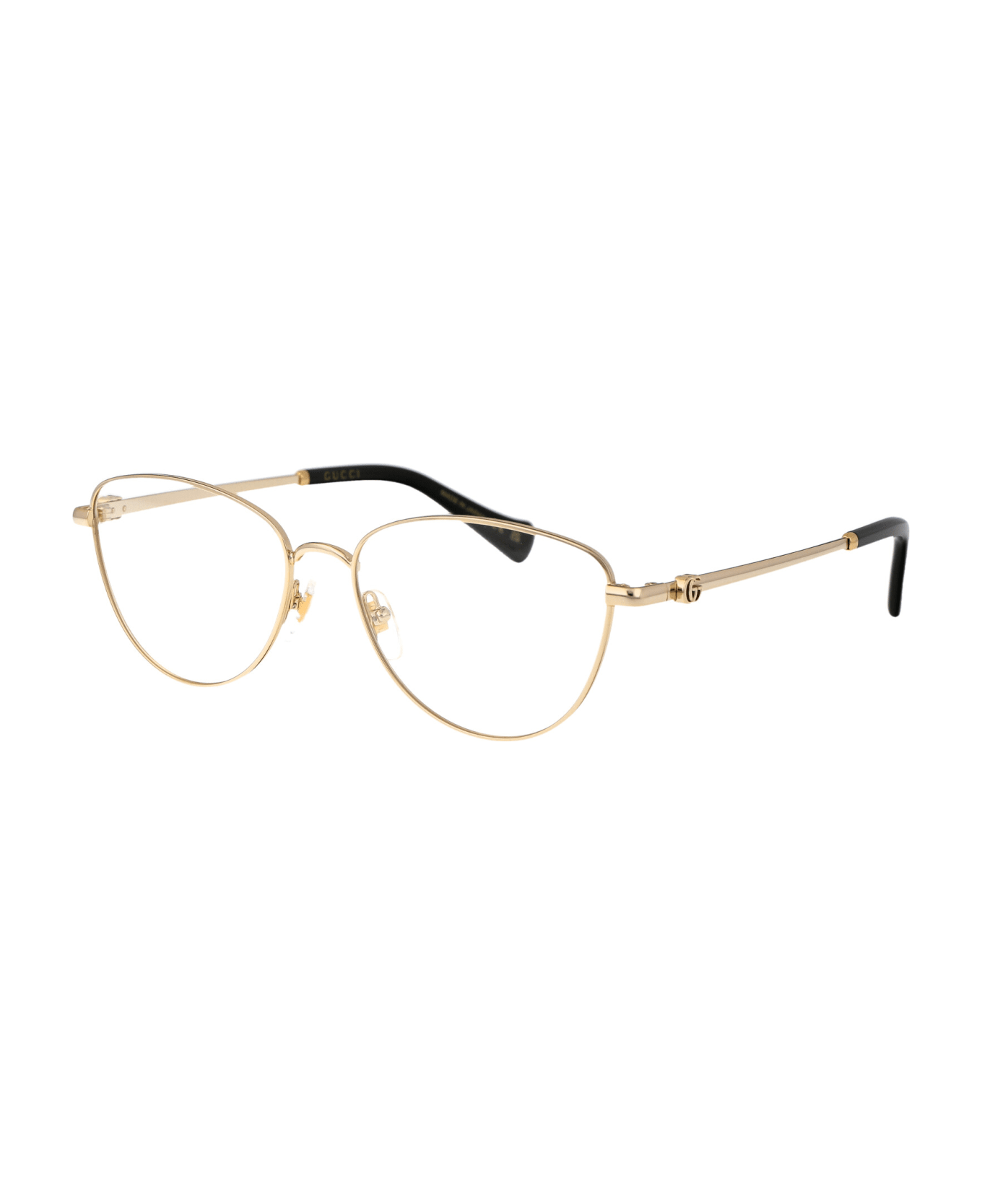 Gucci Eyewear Gg1595o Glasses - 001 GOLD GOLD TRANSPARENT アイウェア