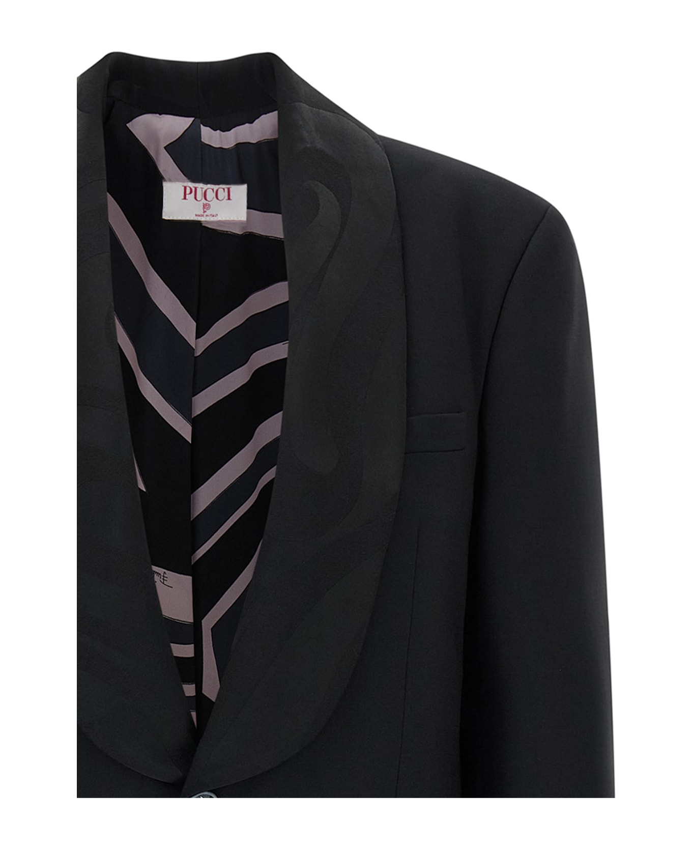 Pucci 
labirinto
 Single-breasted Blazer - Black  