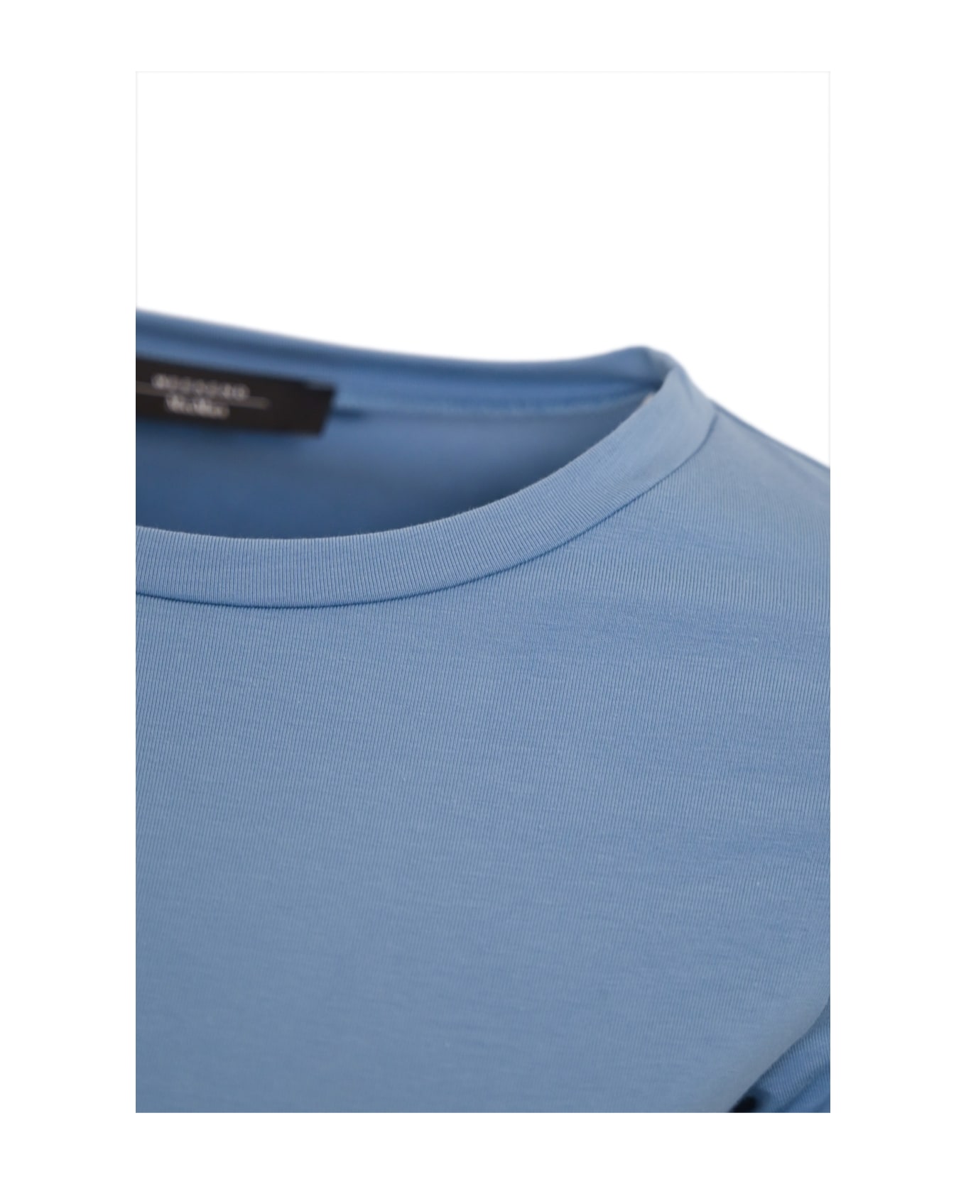 Weekend Max Mara Multia Cotton T-shirt - Cielo Tシャツ