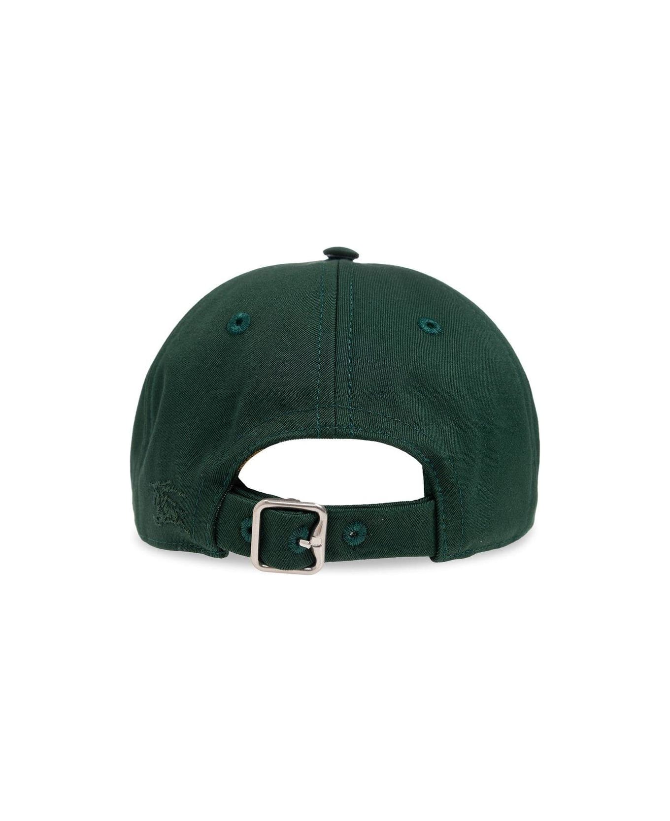 Burberry Logo Embroidered Baseball Cap - VERDE