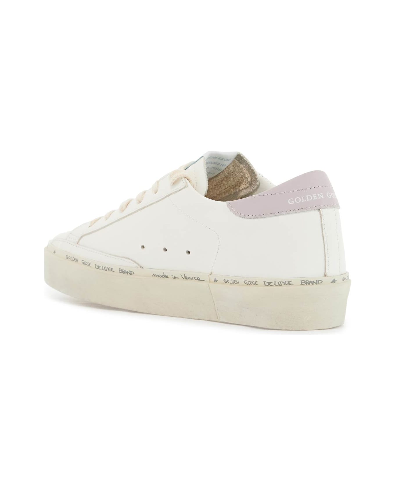 Golden Goose Hi Star Sneakers - WHITE/SILVER/LILAC (White)