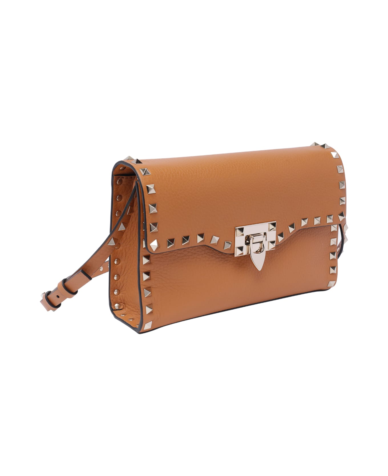 Valentino Garavani Small Rockstud Crossbody Bag - Almond Beige