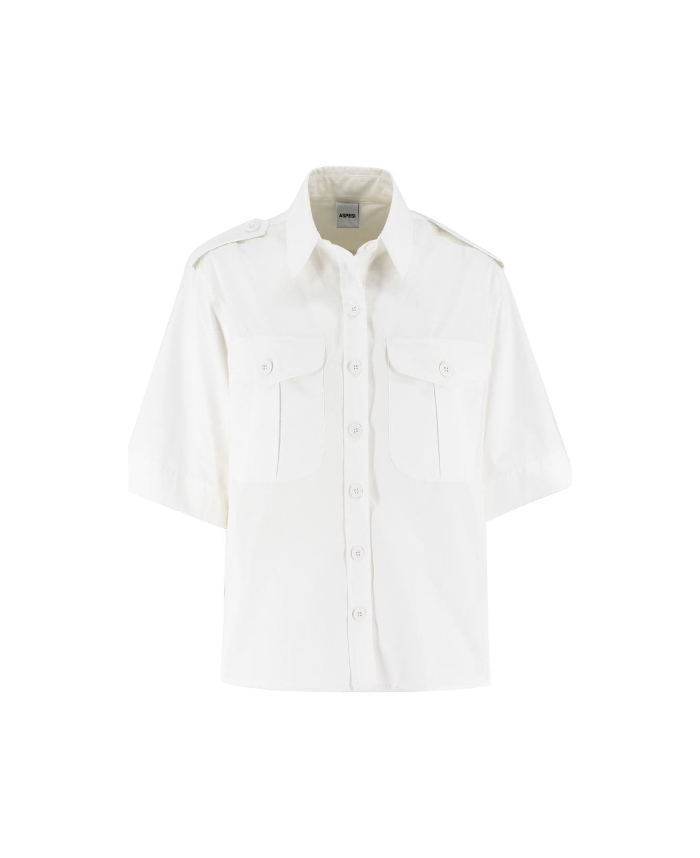 Aspesi Cotton Shirt - BIANCO/WHITE