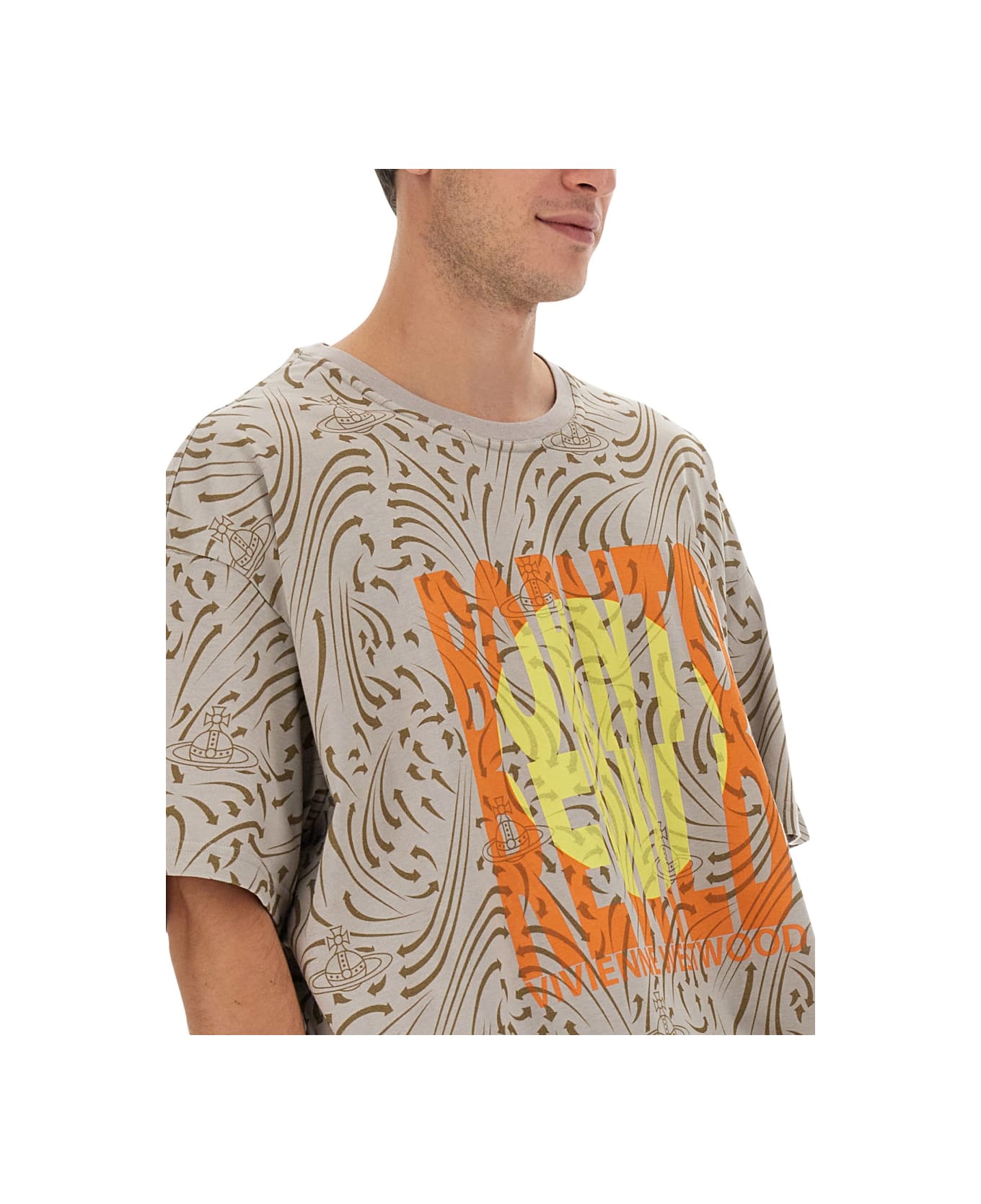 Vivienne Westwood "born To Rewild" T-shirt - GREY