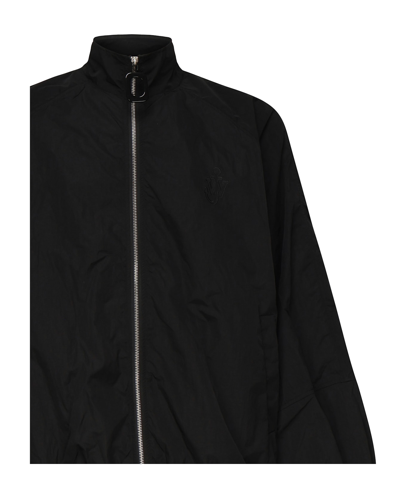 J.W. Anderson Sporty Bomber Jacket With Raglan Sleeves - Nero