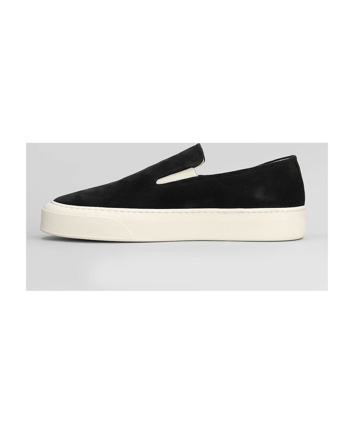 Common Projects Slip On Sneakers In Black Suede - black