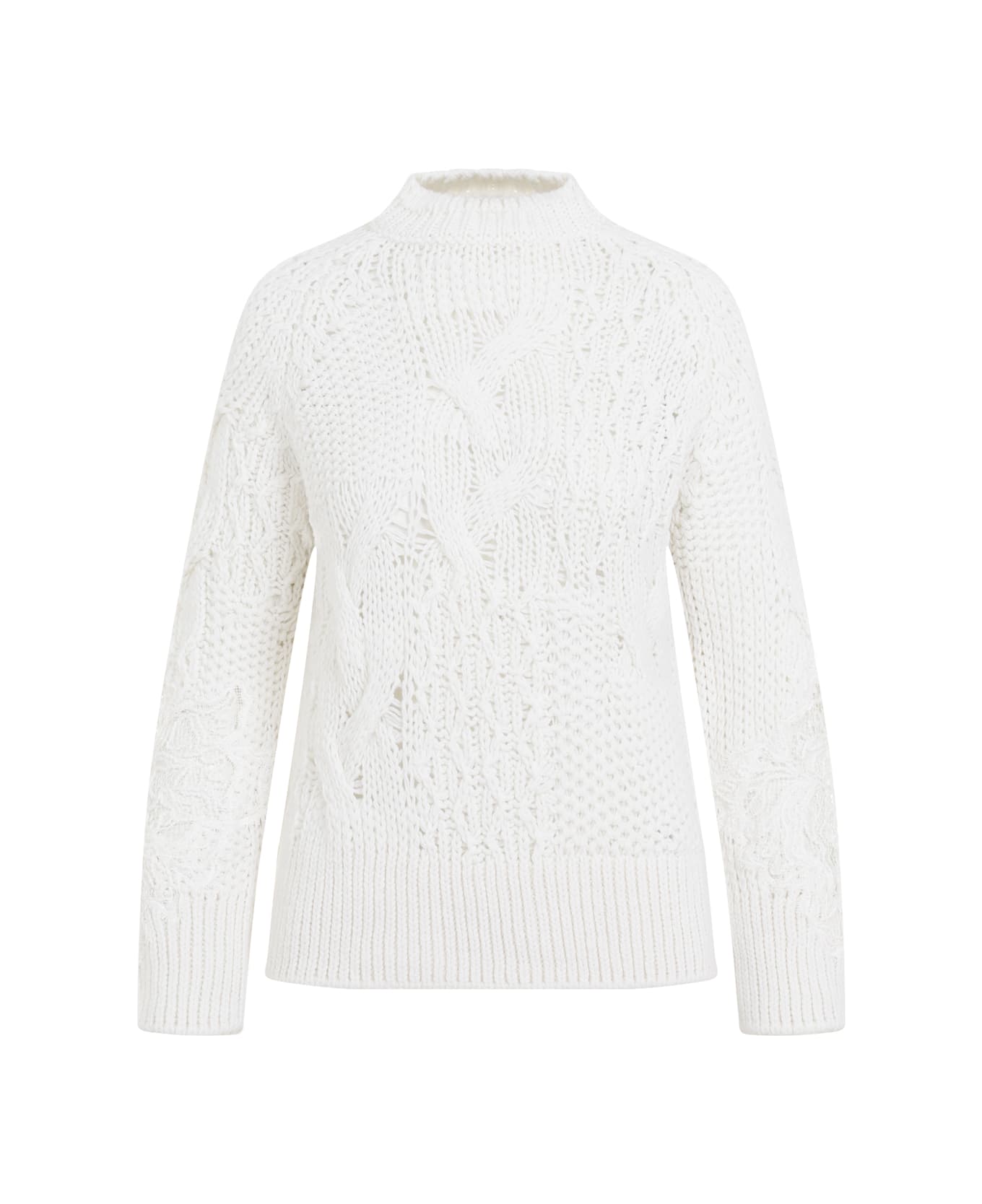 Ermanno Scervino Virgin Wool Pullover - Snow White