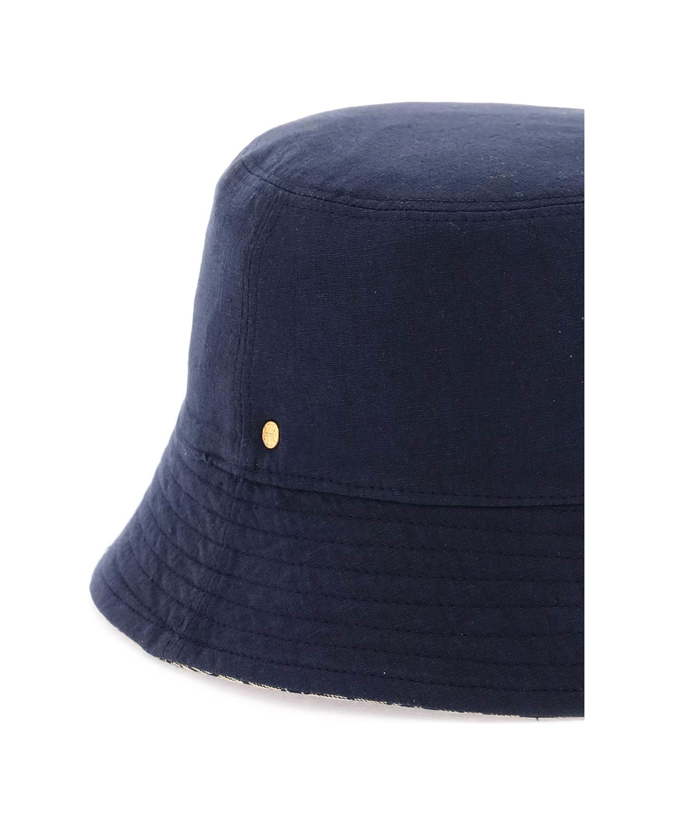 Tory Burch 
t Monogram
 Bucket Hat - TORY NAVY (Beige)