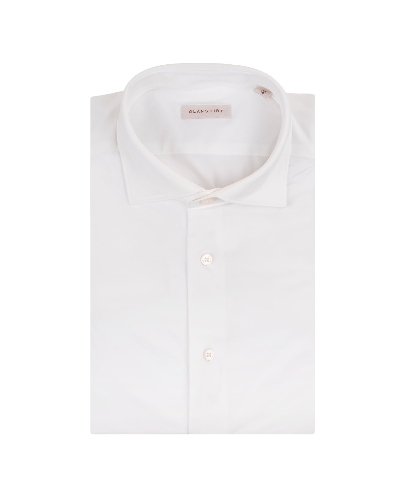 Glanshirt Slim Fit Shirt In White Technical Fabric