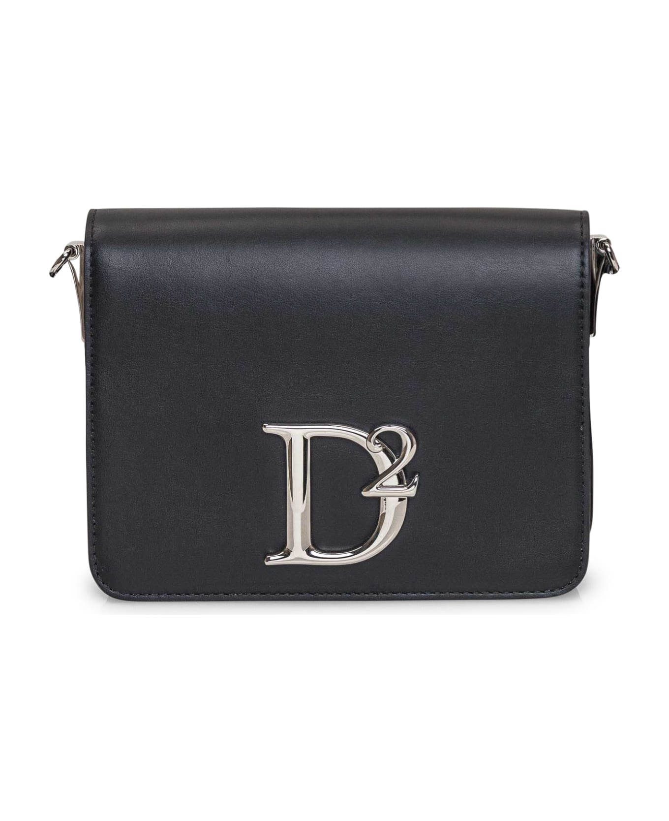 Dsquared2 Shoulder Bag With Logo - BLACK PALLADIUM