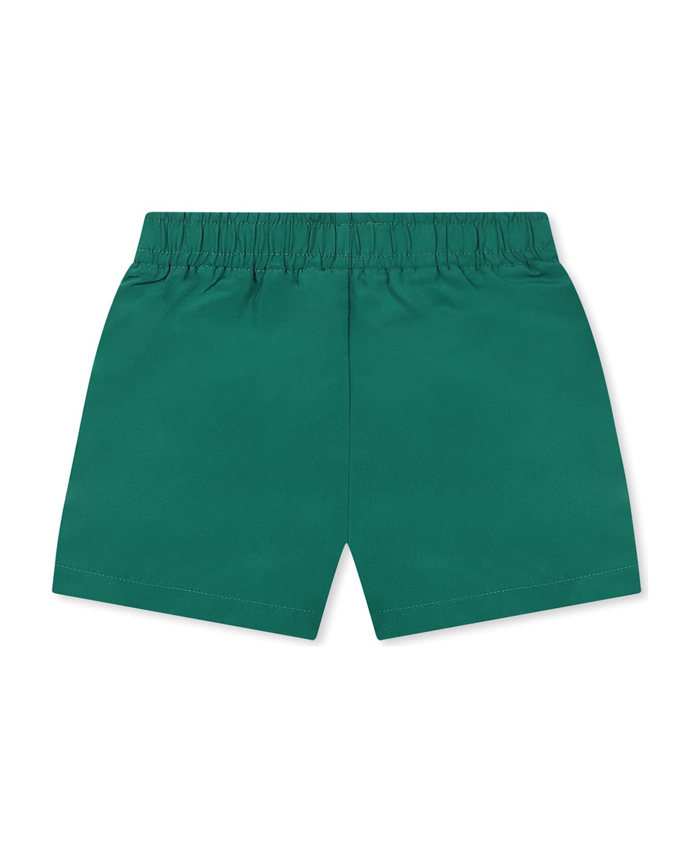 Kenzo Kids Green Swim Shorts For Baby Boy With Logo - Green