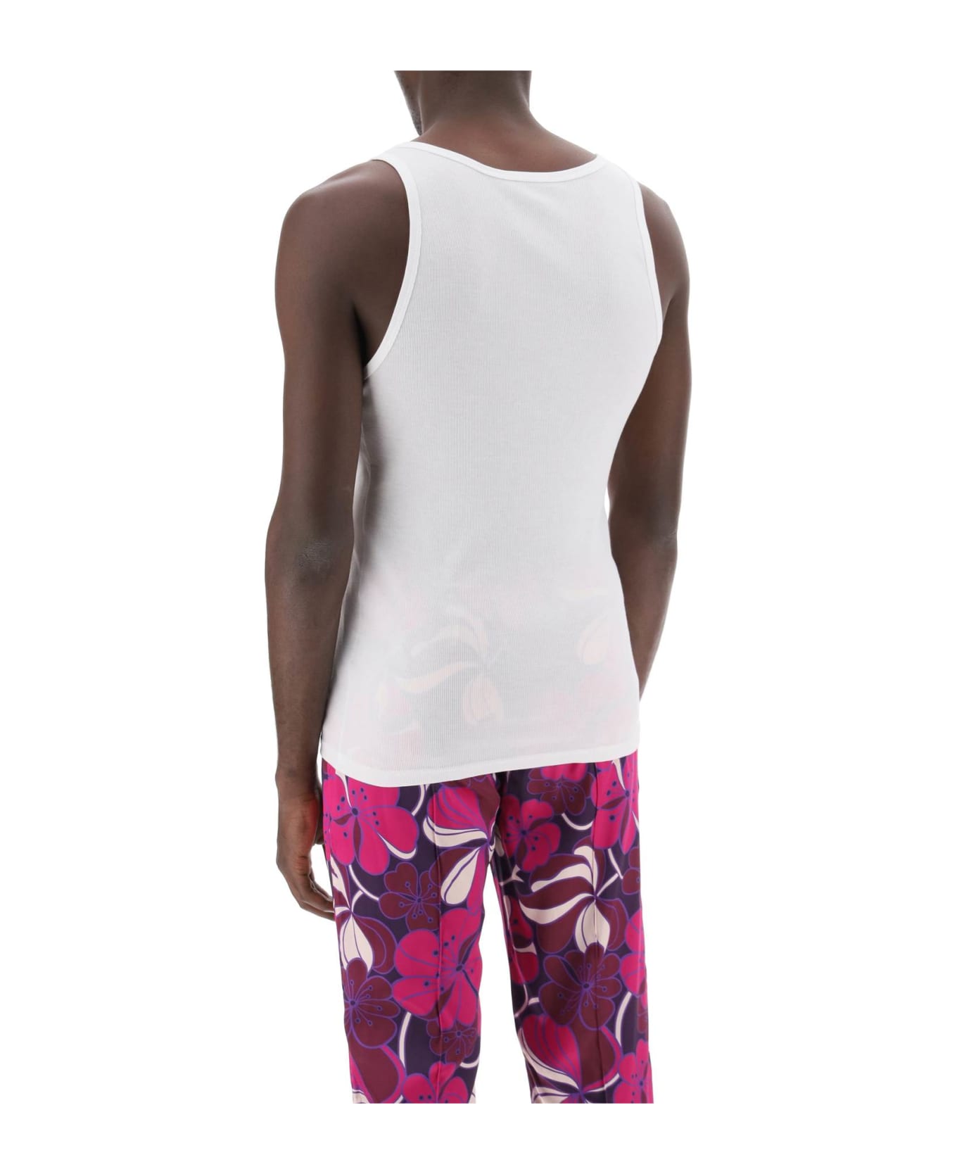 Tom Ford White Cotton And Modal Tank Top - BIANCO (White)