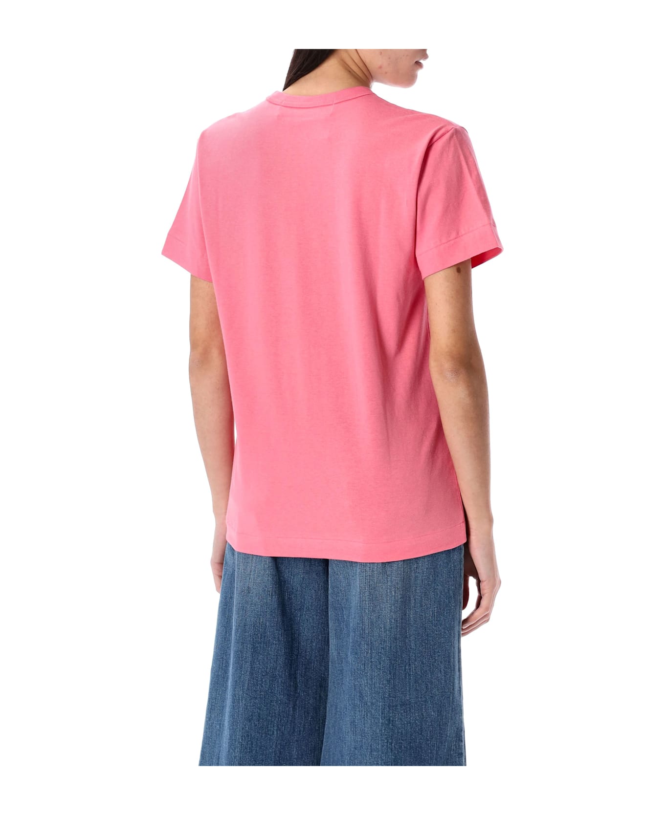 Comme des Garçons Play Red Heart Patch T-shirt - PINK