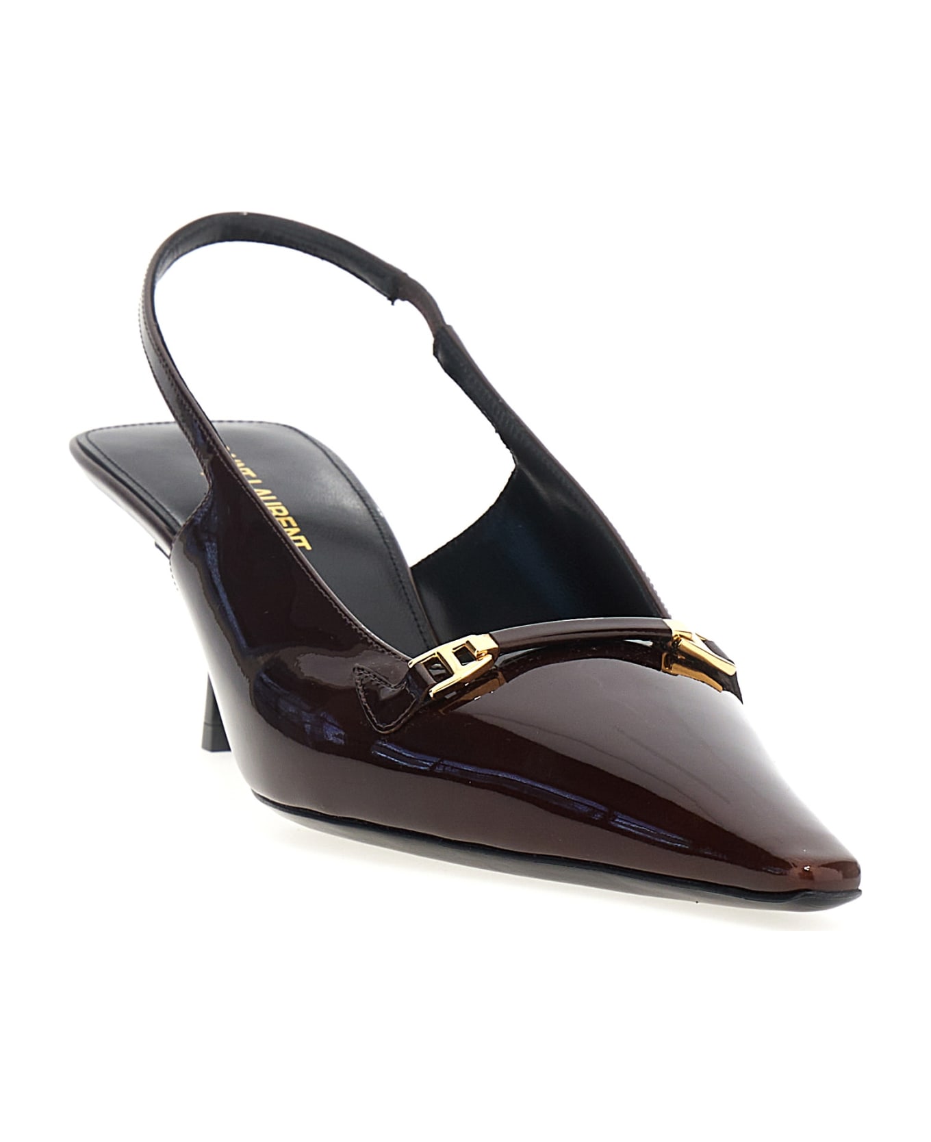 Saint Laurent 'carine' Slingbacks - Bordeaux