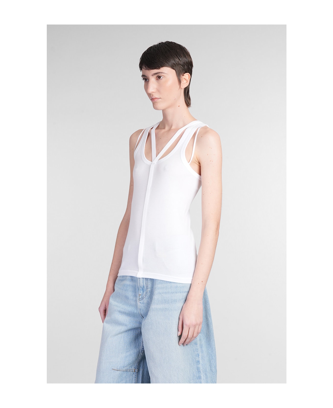 Helmut Lang Topwear In White Cotton - white