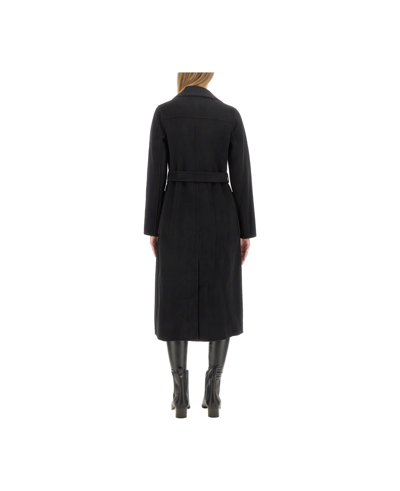 Michael Kors Belted Coat - BLACK