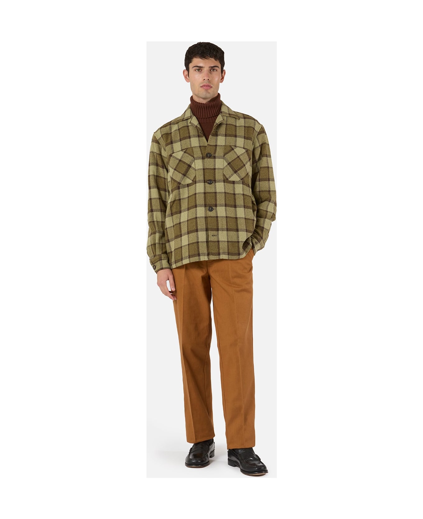 doppiaa Aabba Plaid Overshirt