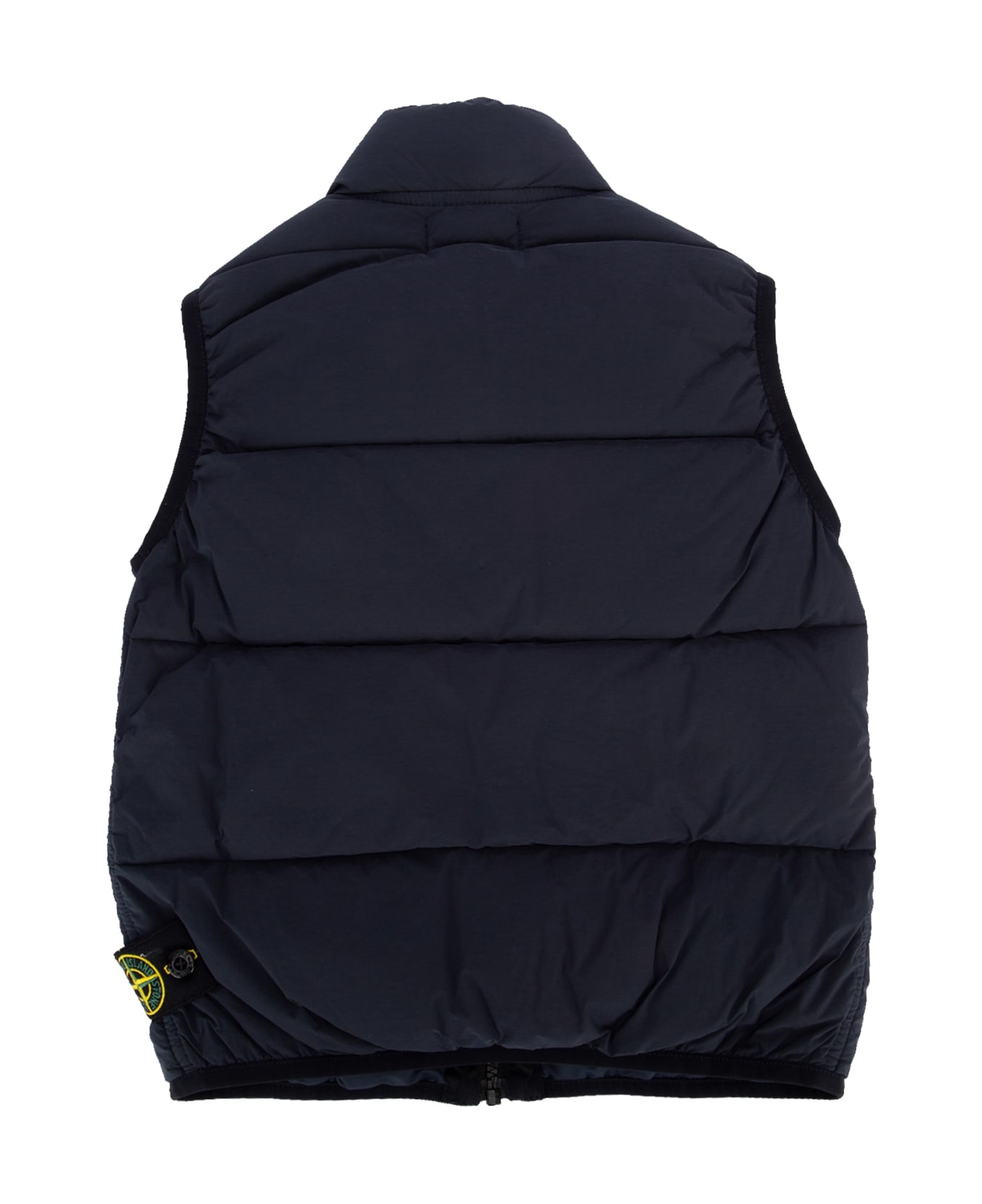 Stone Island Junior Giubbotto S/maniche Vera Piuma - NAVYBLUE