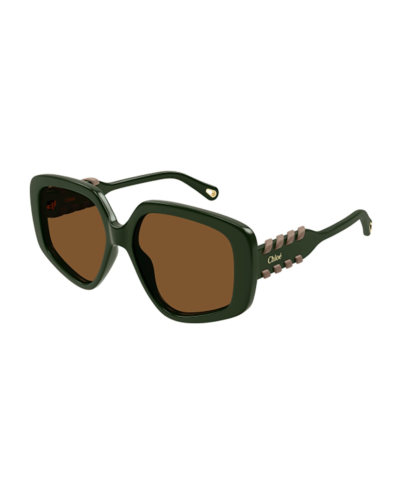 Chloé Eyewear CH0210S Sunglasses - Green Green Brown サングラス