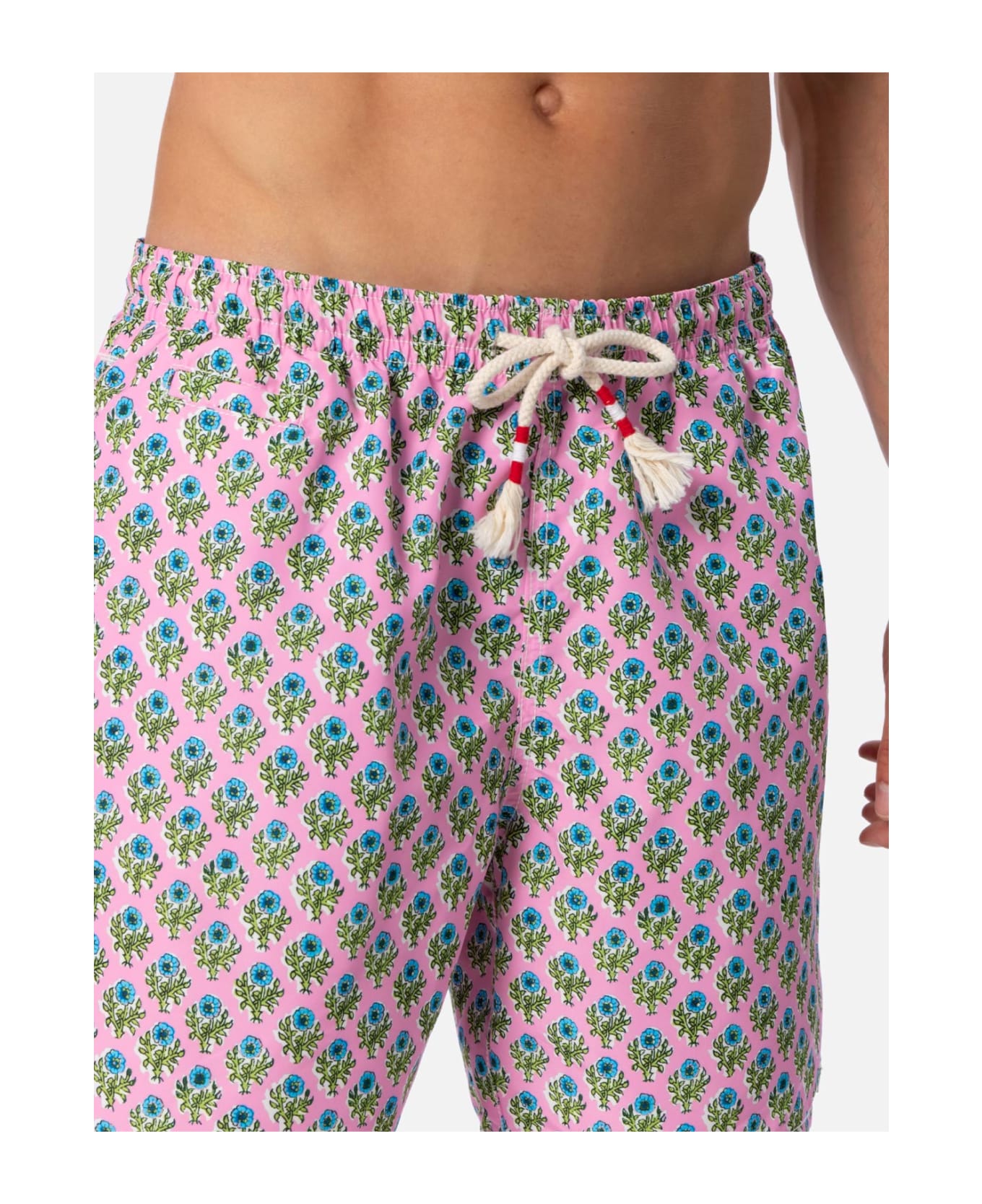 MC2 Saint Barth Man Mid-length Swim-shorts Caprese - PINK