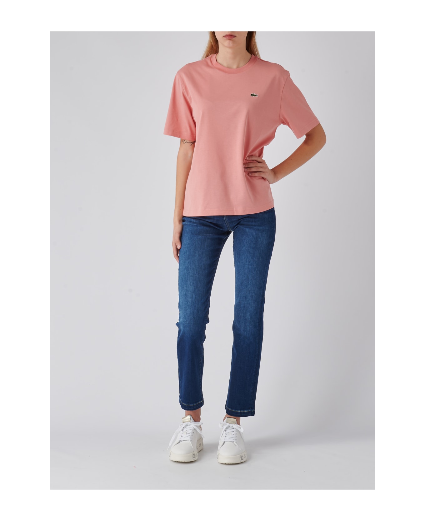 Lacoste Cotton T-shirt - SALMONE