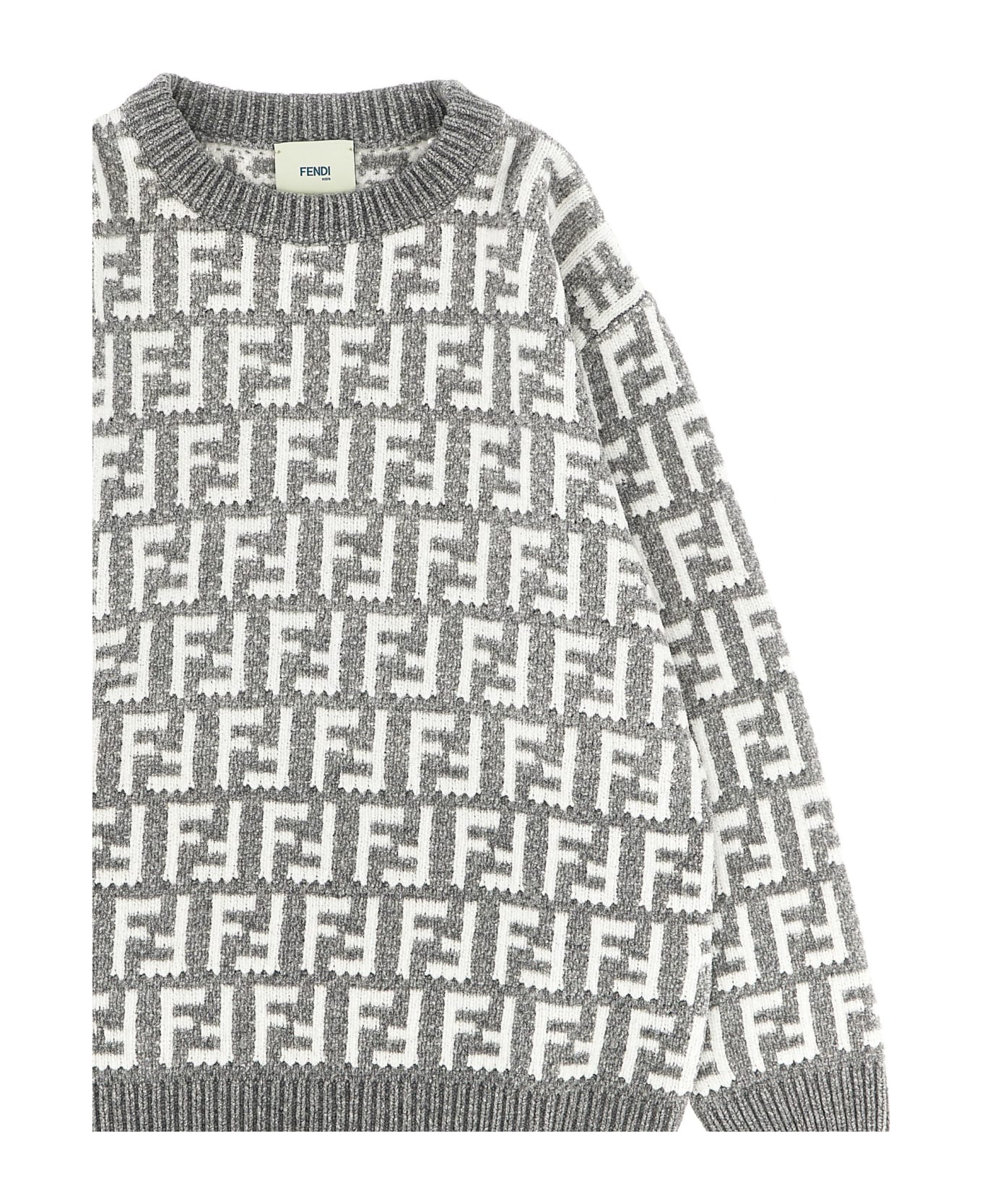 Fendi 'ff' Sweater - Grigio