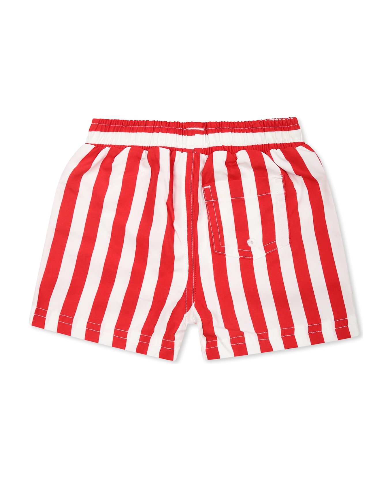 Petit Bateau Red Swim Shorts For Baby Boy - Red