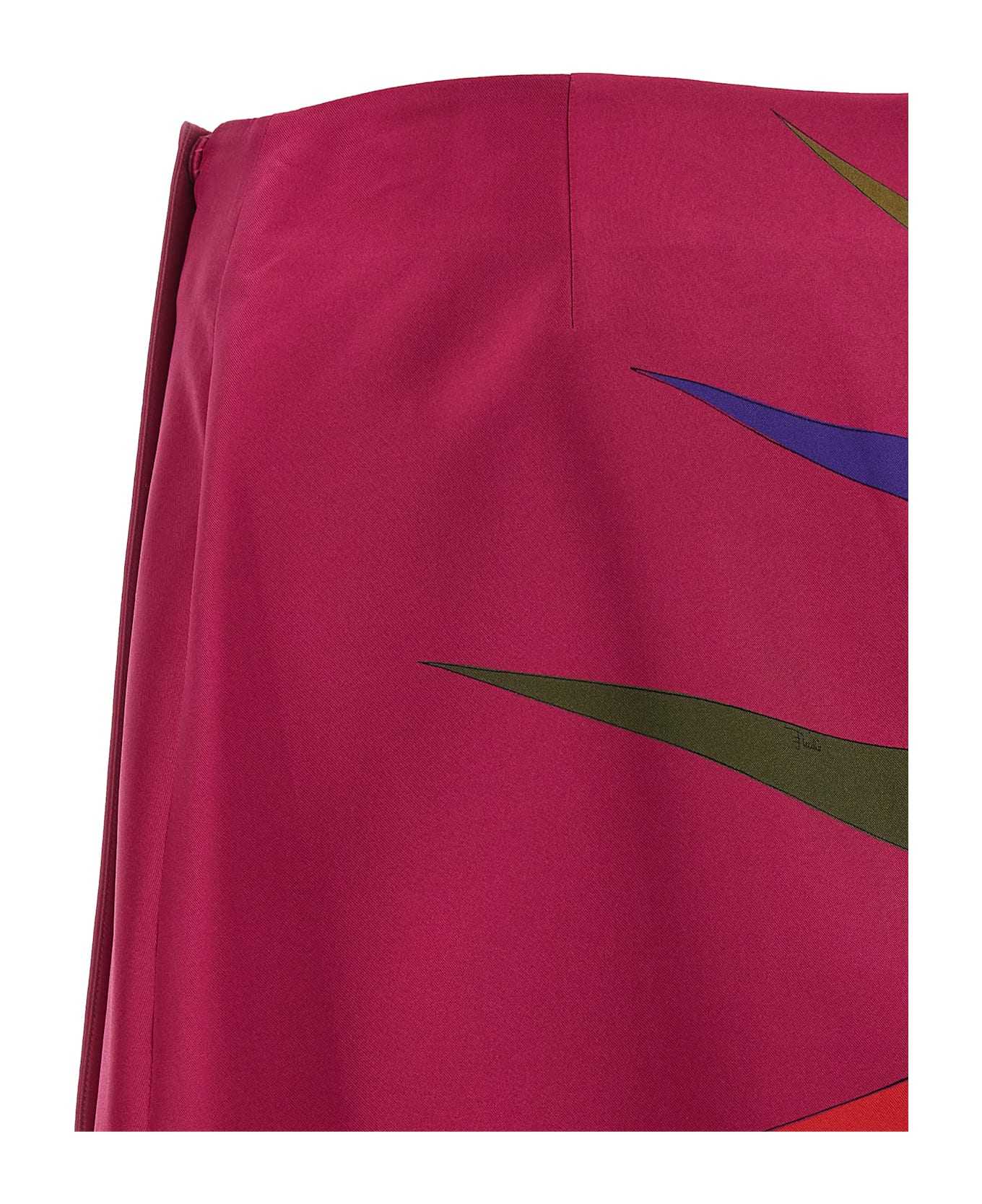 Pucci Silk Skirt - Fuchsia