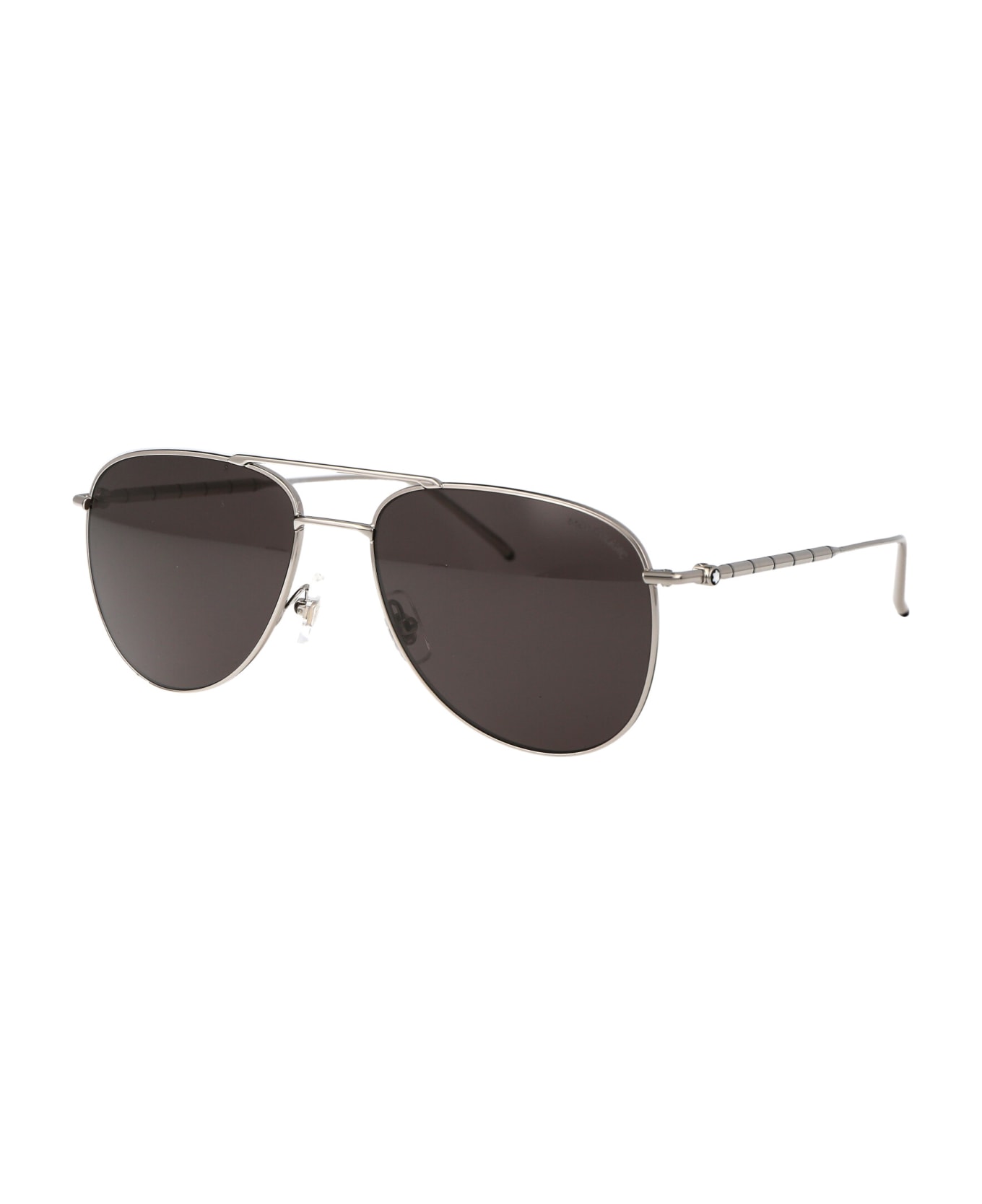 Montblanc Mb0311s Sunglasses - 001 SILVER SILVER GREY