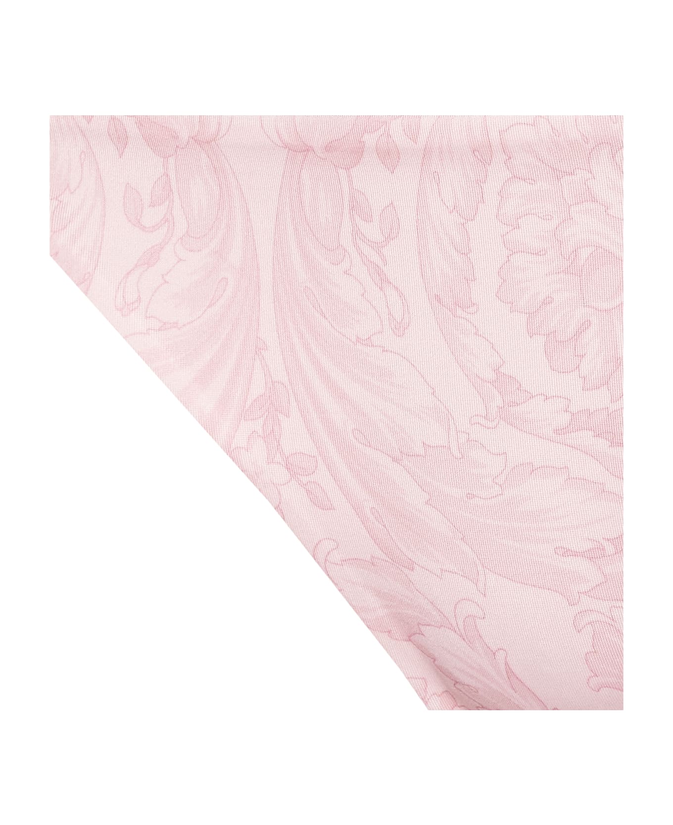Versace Barocco Print Swim Slip - Pink