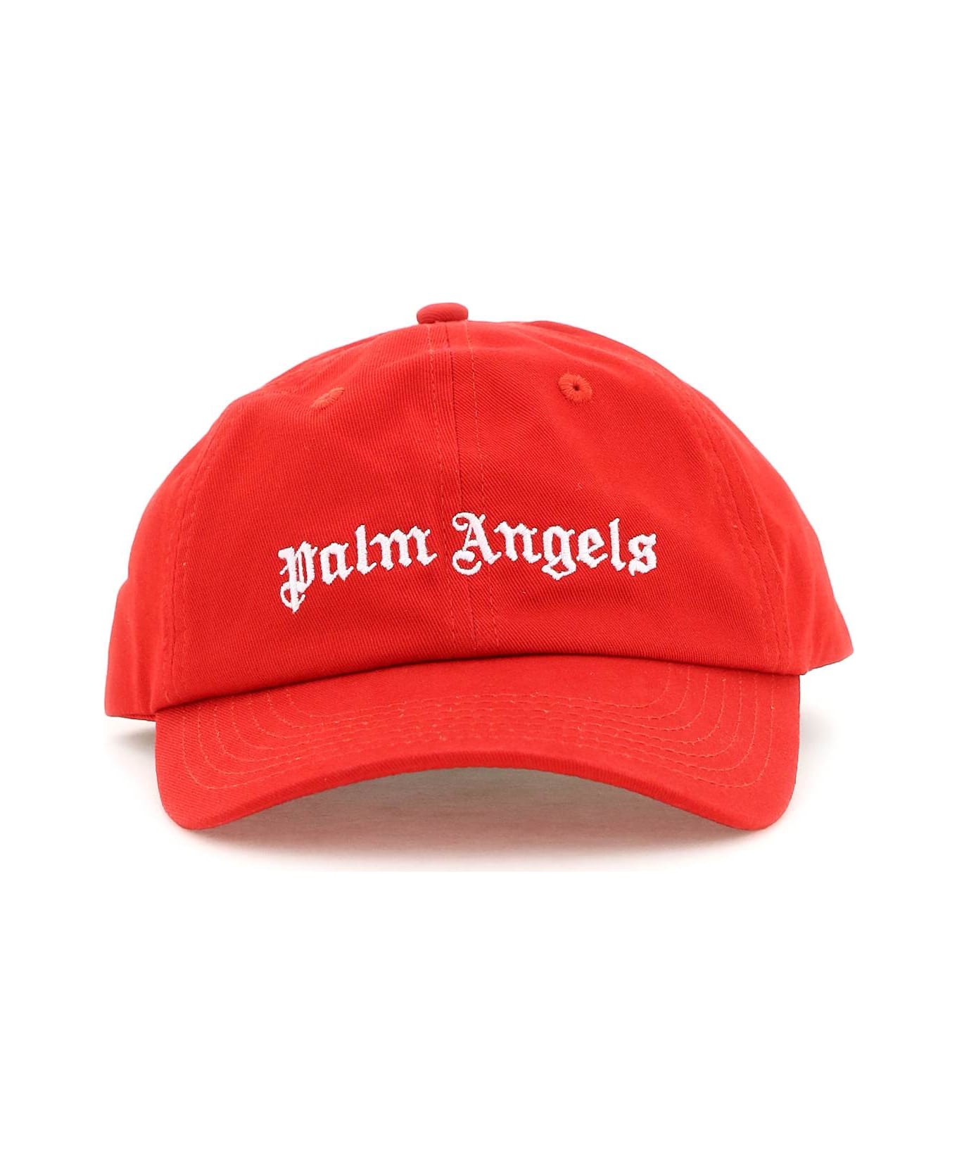 Palm Angels Logo Baseball Cap - Red 帽子
