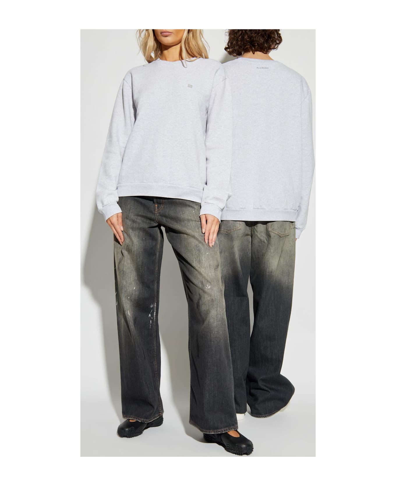 Acne Studios Cotton Sweatshirt - Grey