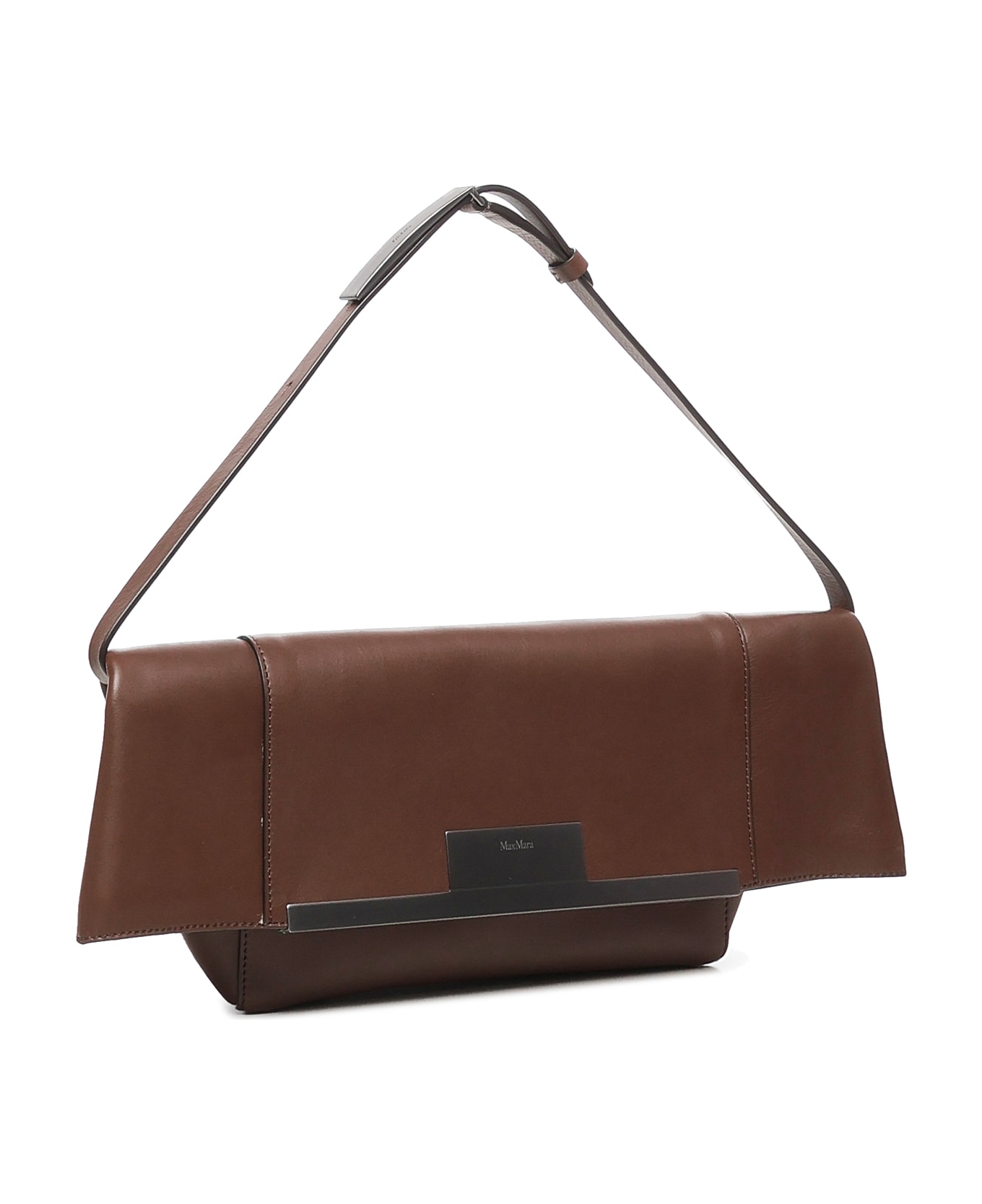 Max Mara Clutch 
mmclaspclutchs
 In Marrone - Dark Brown