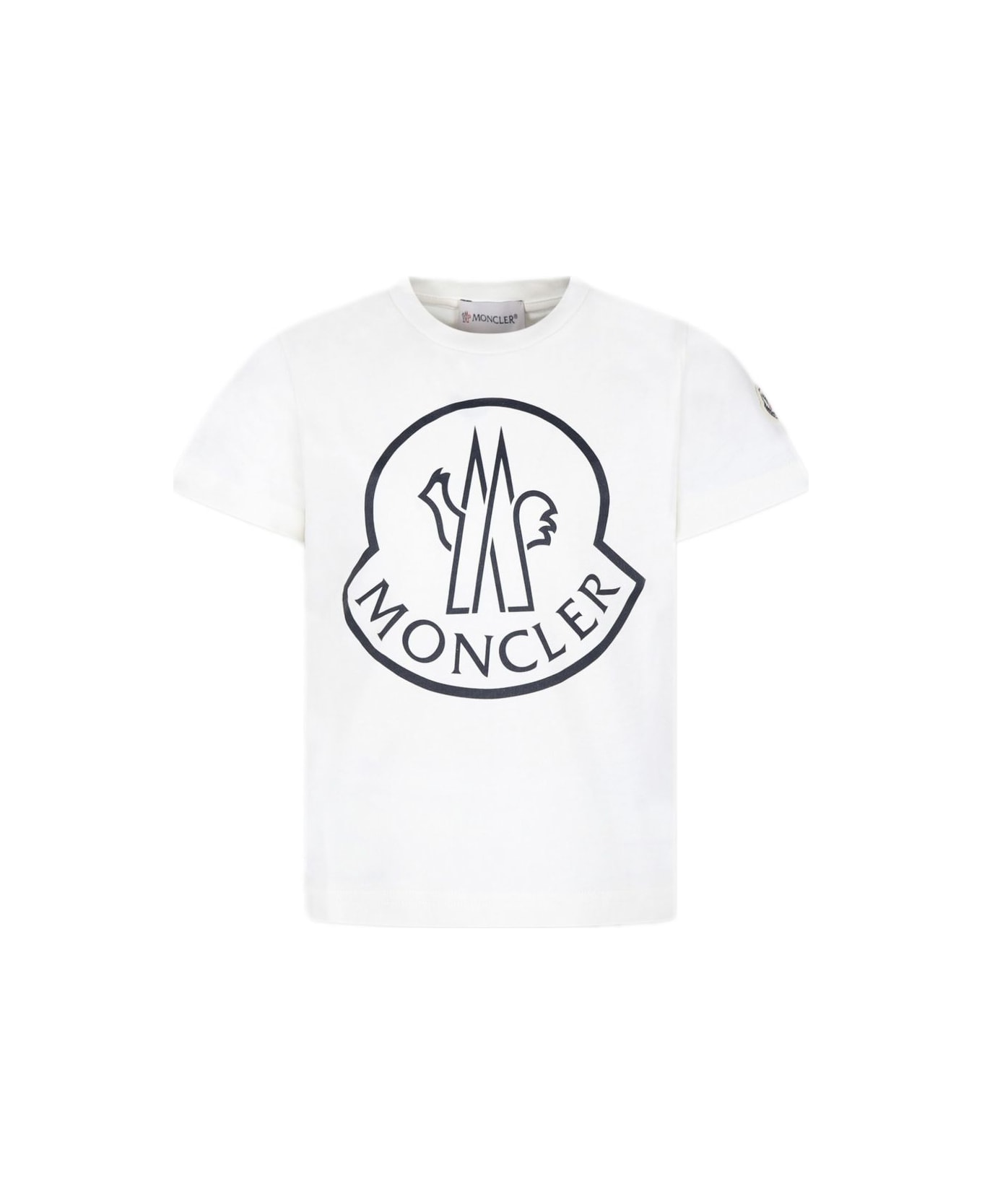 Moncler Enfant Printed T-shirt - White