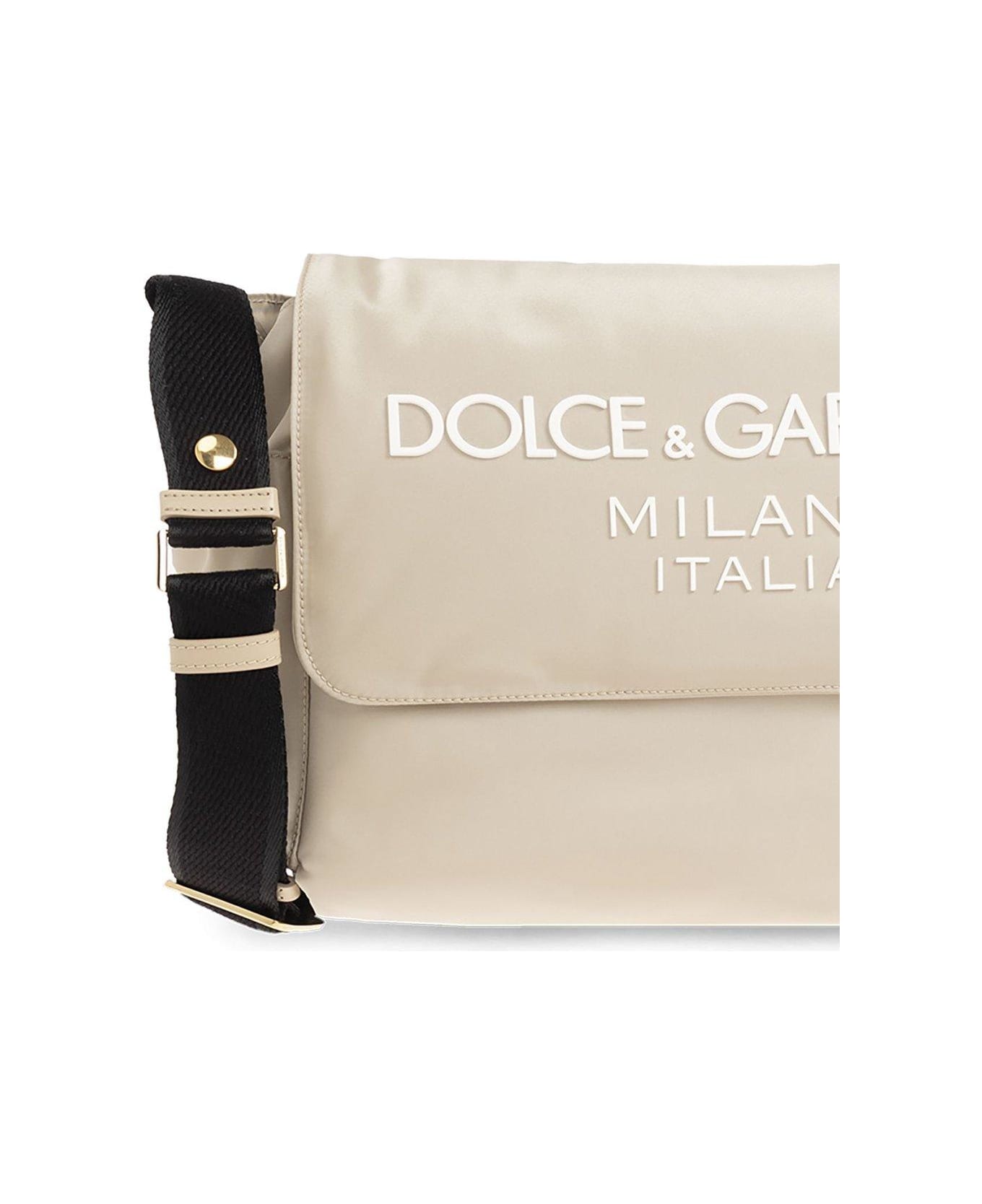 Dolce & Gabbana Logo-lettering Padded Changing Bag - Beige