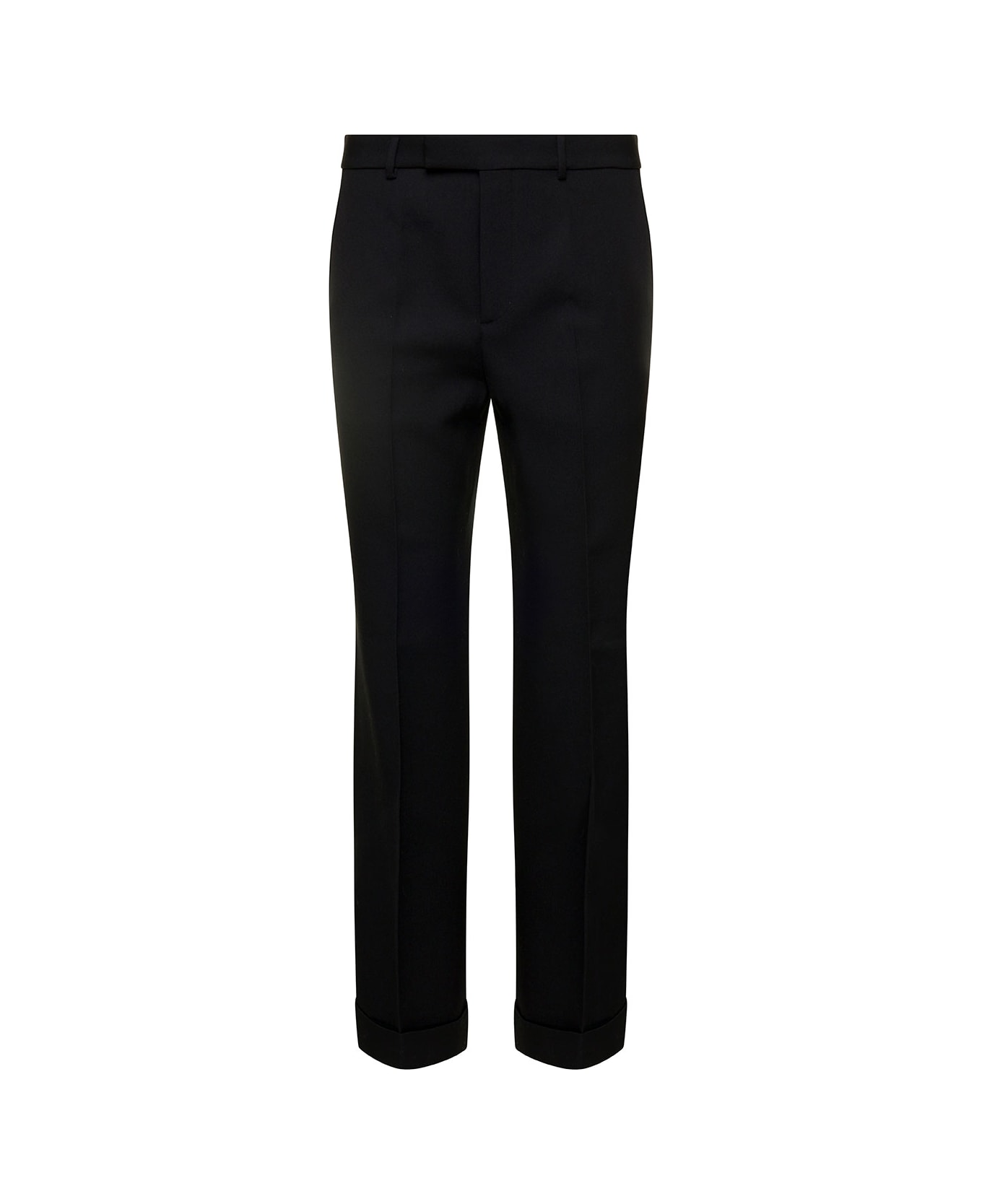 Gucci Wide Leg Gabardine Tailored Trousers - Black ボトムス