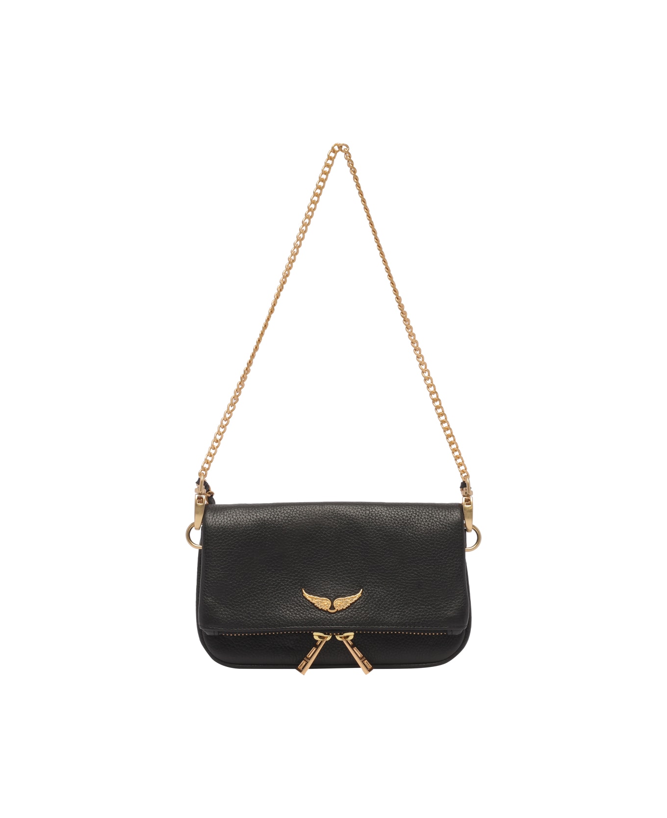 Zadig & Voltaire Rock Nano Crossbody Bag - Noir Gold