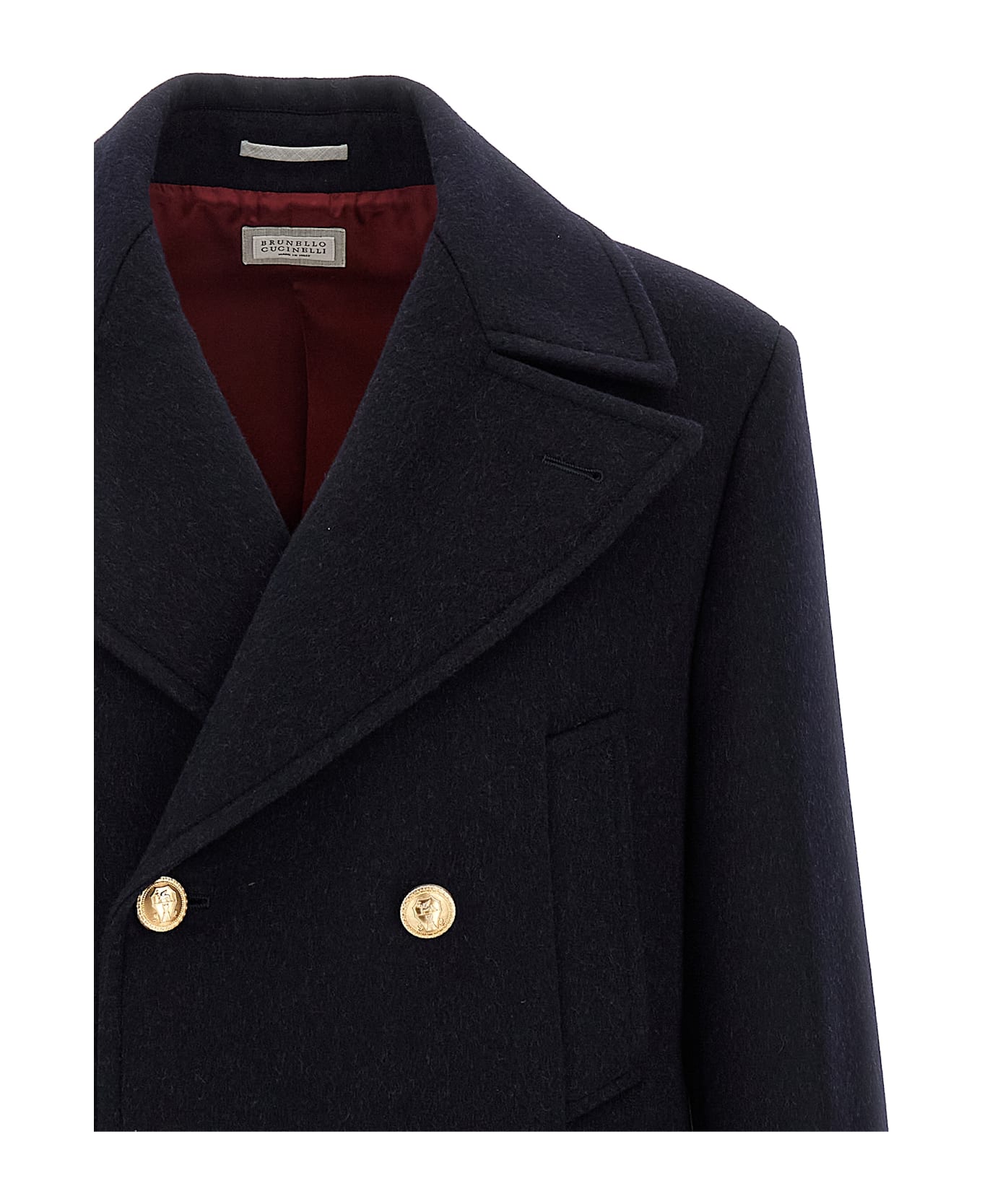 Brunello Cucinelli Wool Coat - Blue