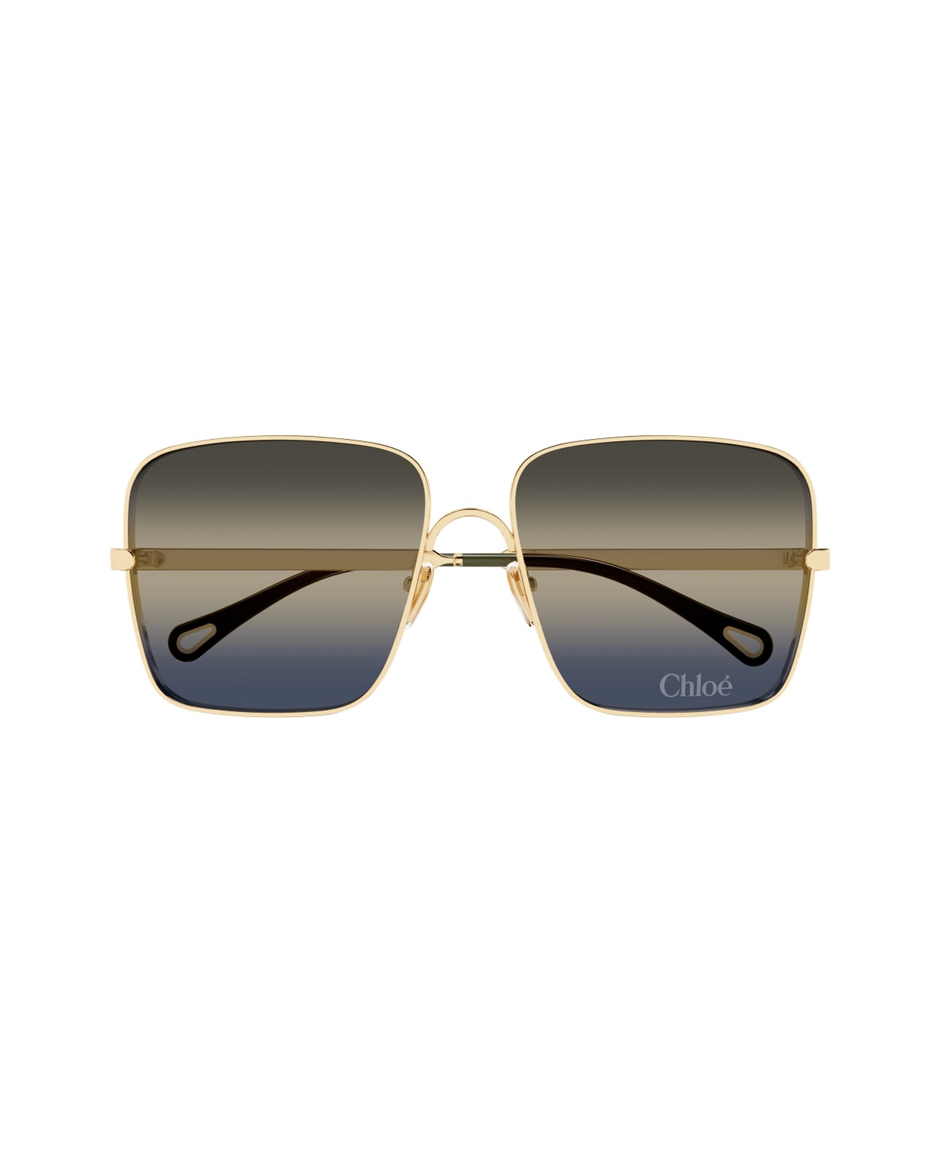 Chloé Ch0324s Aly Linea Chloé 002 Gold Blue Sunglasses - Oro