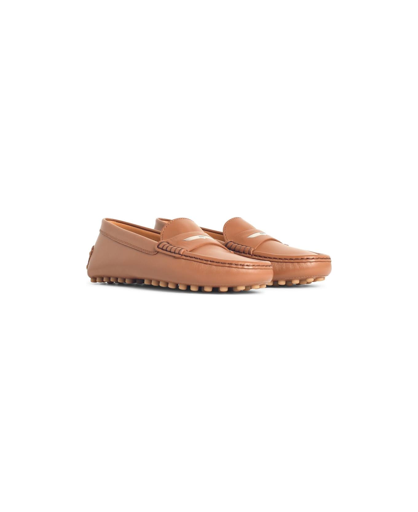 Tod's Brown Leather Loafers - Leather