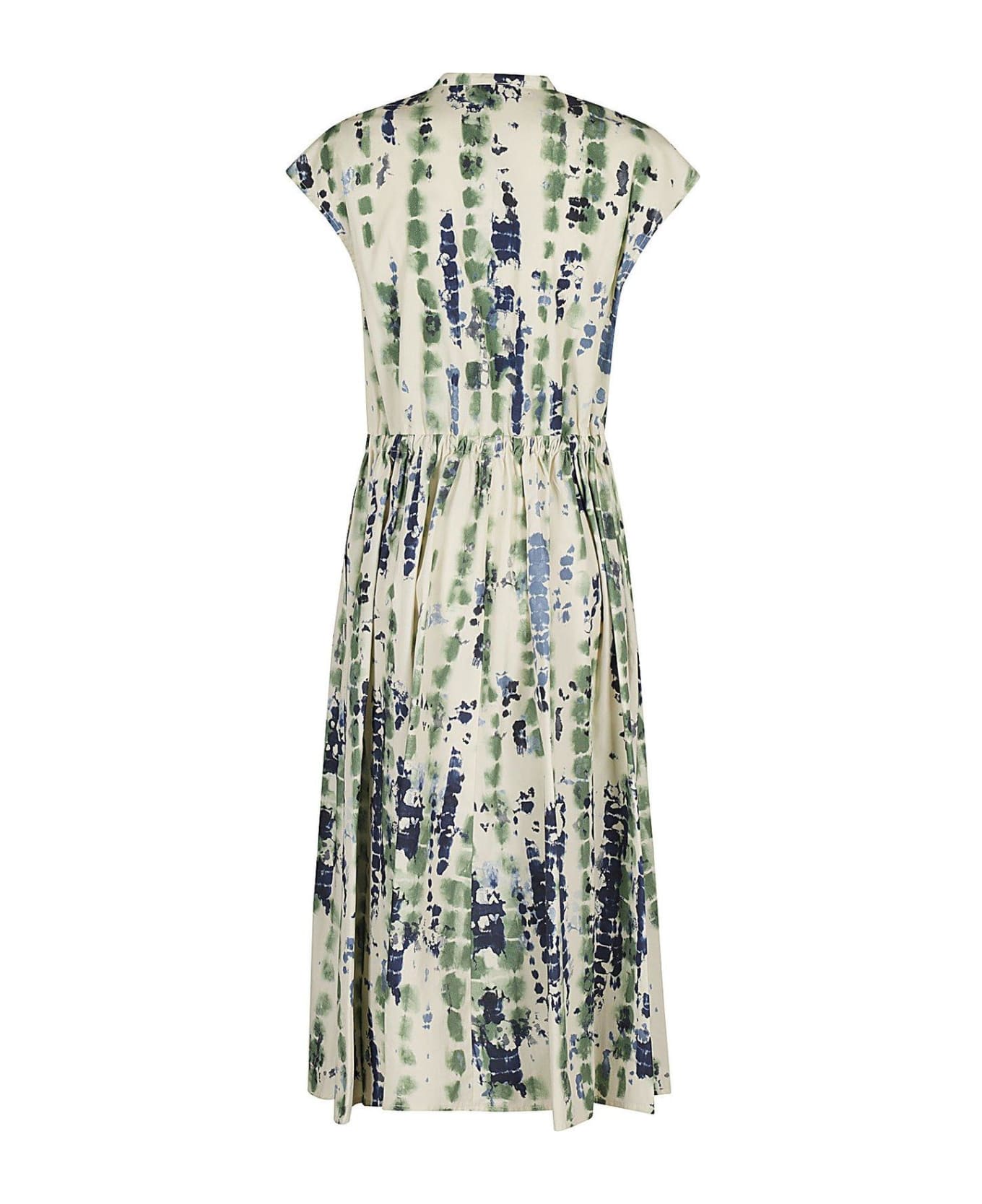 Woolrich All-over Motif Printed Midi Dress - Sage