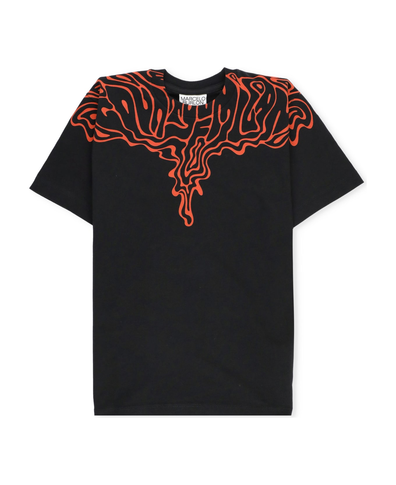 Marcelo Burlon Fluid Wings T-shirt - Black Or Tシャツ＆ポロシャツ