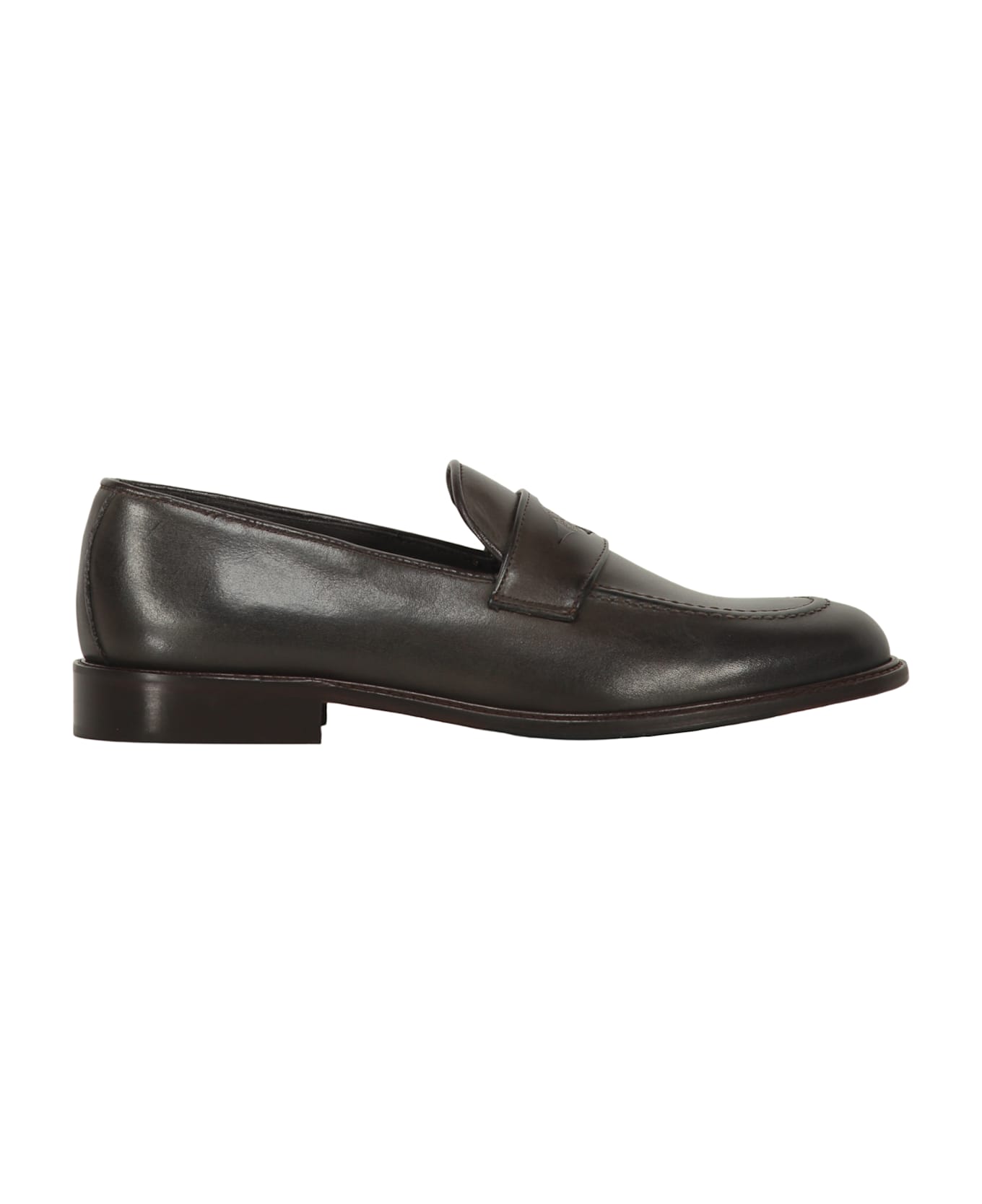Bruno Magli Calfskin Loafers - brown
