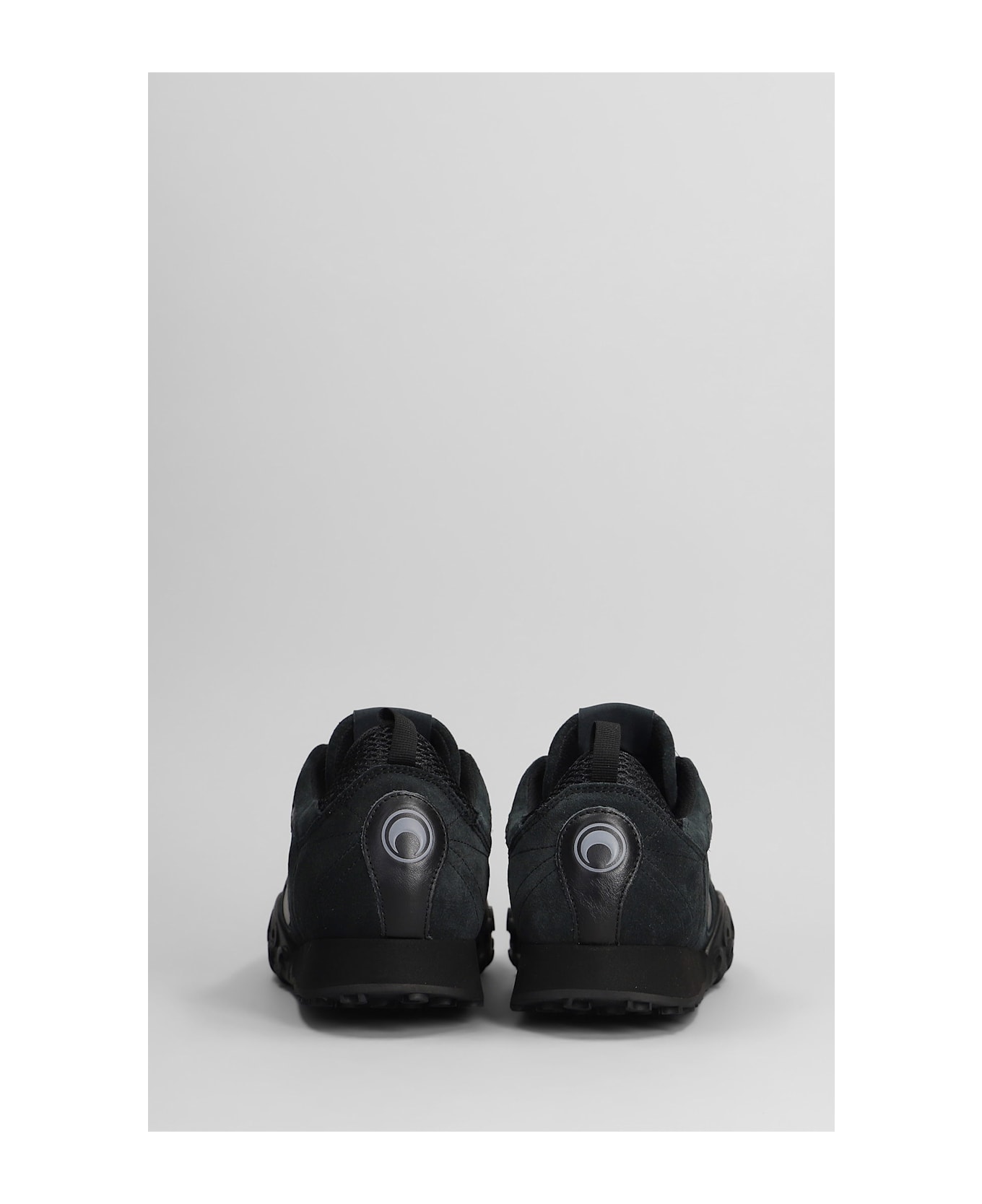 Marine Serre Ms Rise Tkyo Sneakers In Black Suede - black