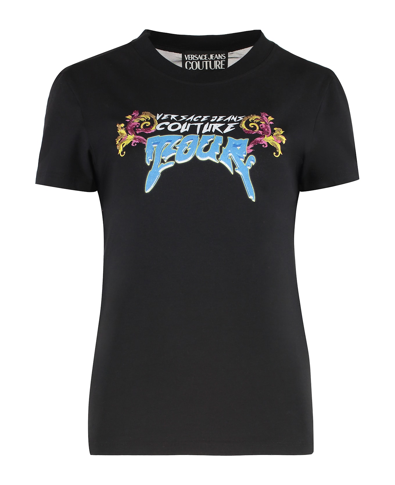 Versace Jeans Couture Logo Print T-shirt - black