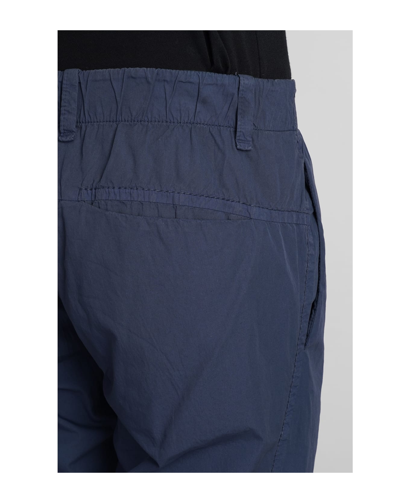 Transit Pants In Blue Cotton - blue