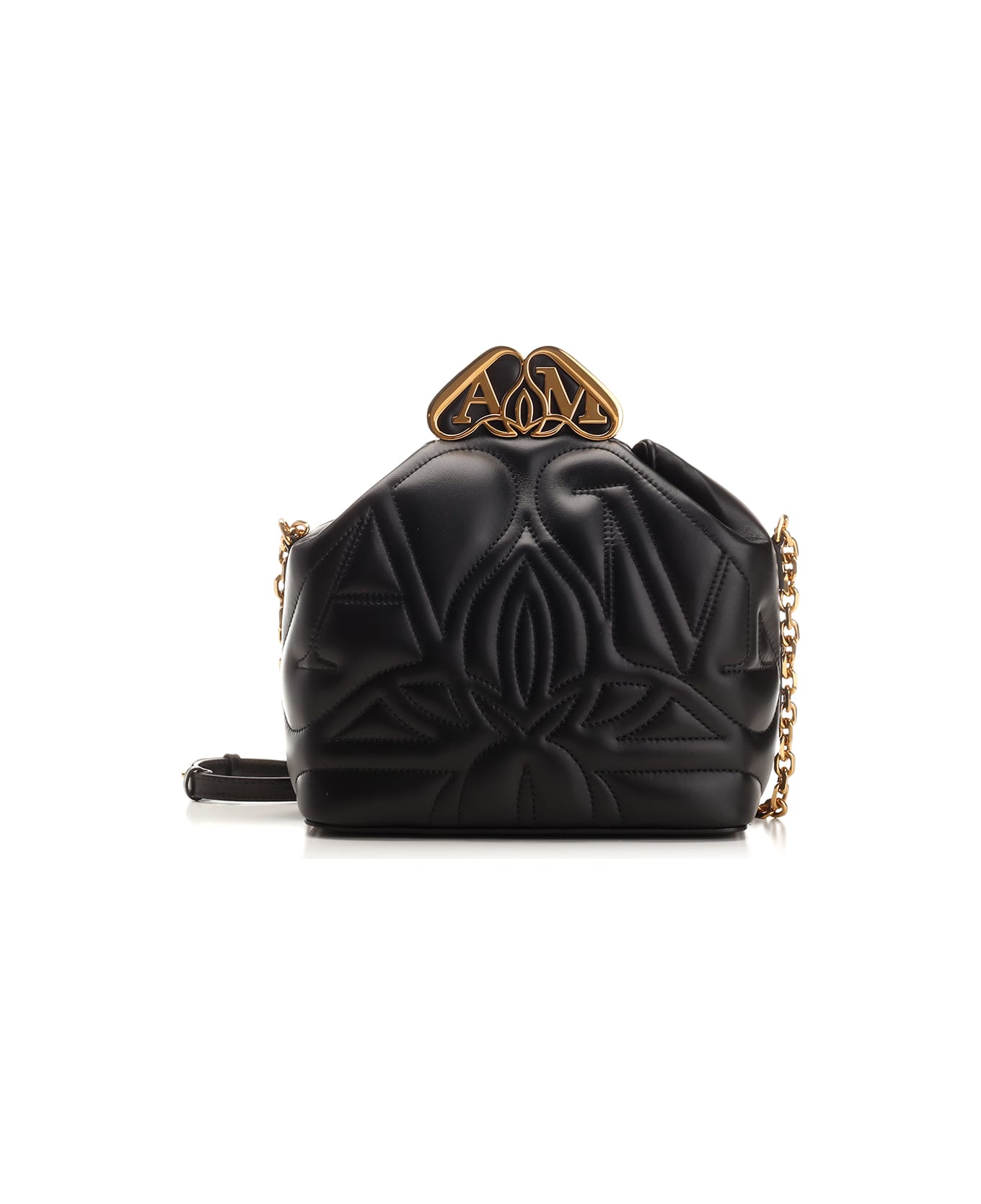 Alexander McQueen Seal Box Bag - Black