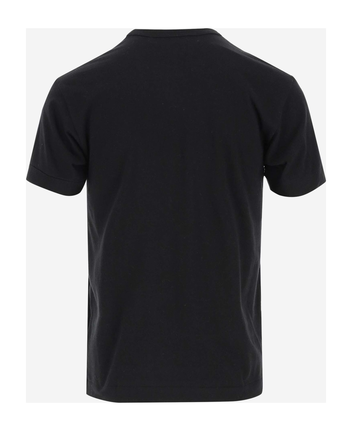 Comme des Garçons Cotton T-shirt With Logo - Black